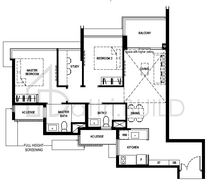 NORMANTON PARK 2BR-Sa-PH floorplan (watermarked)
