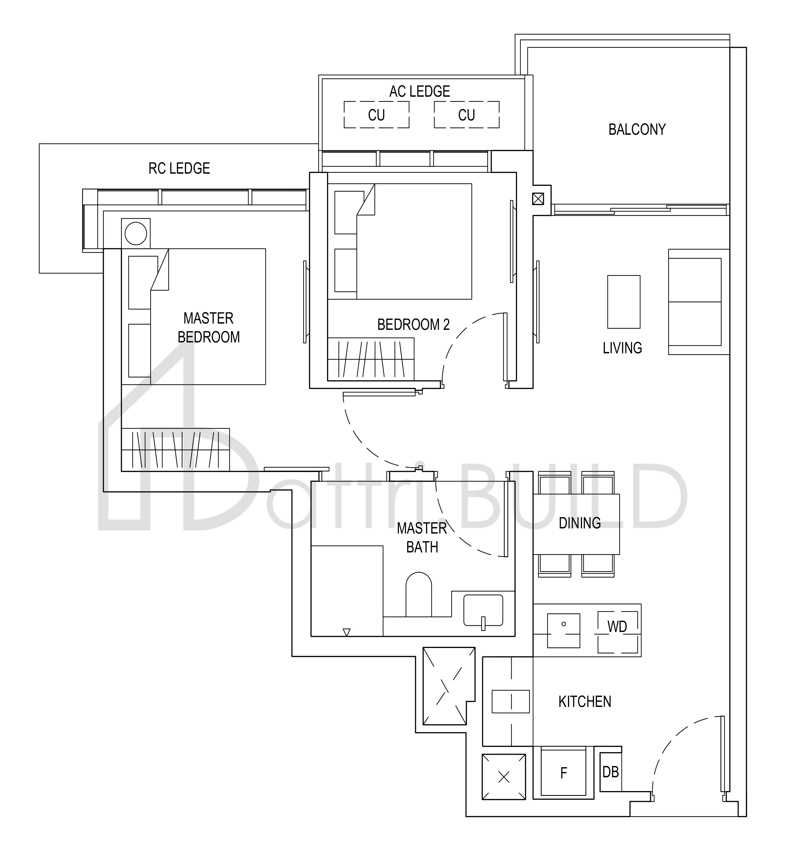 ONE BERNAM B3 floorplan (watermarked)