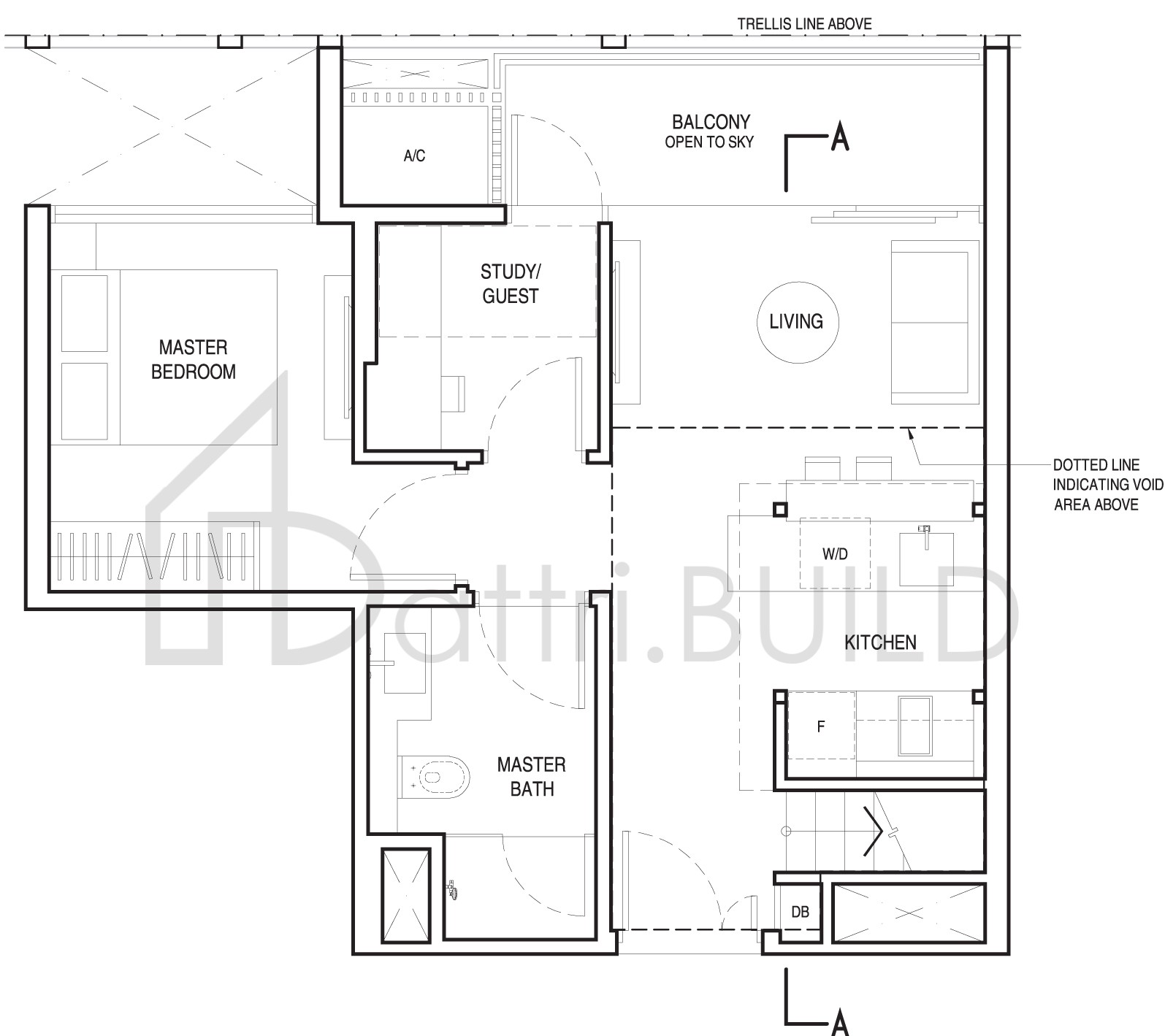 UP@ROBERTSON QUAY B1c floorplan (watermarked)