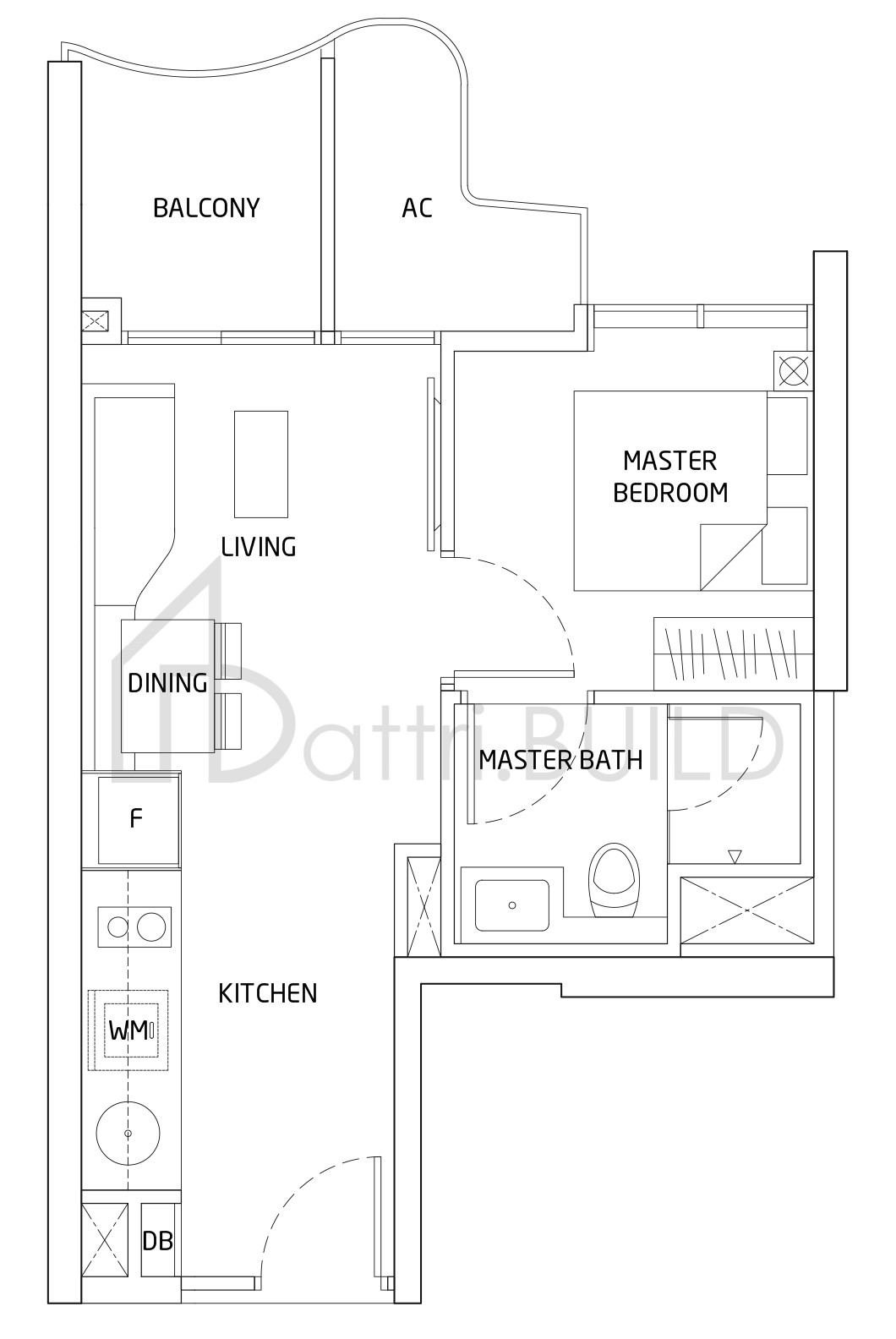 QUEENS PEAK A1 floorplan (watermarked)