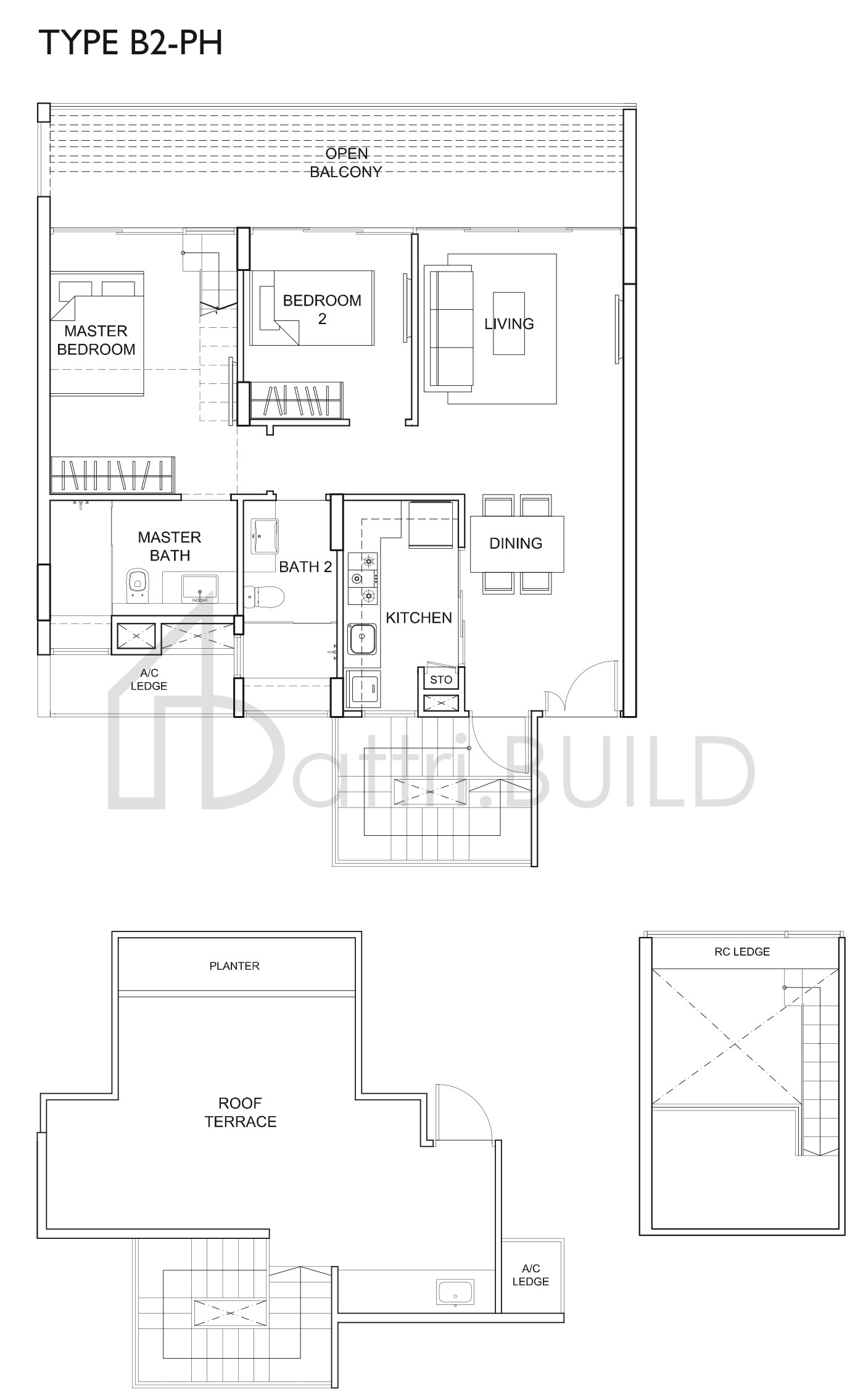 UBER 388 B2-PH floorplan (watermarked)