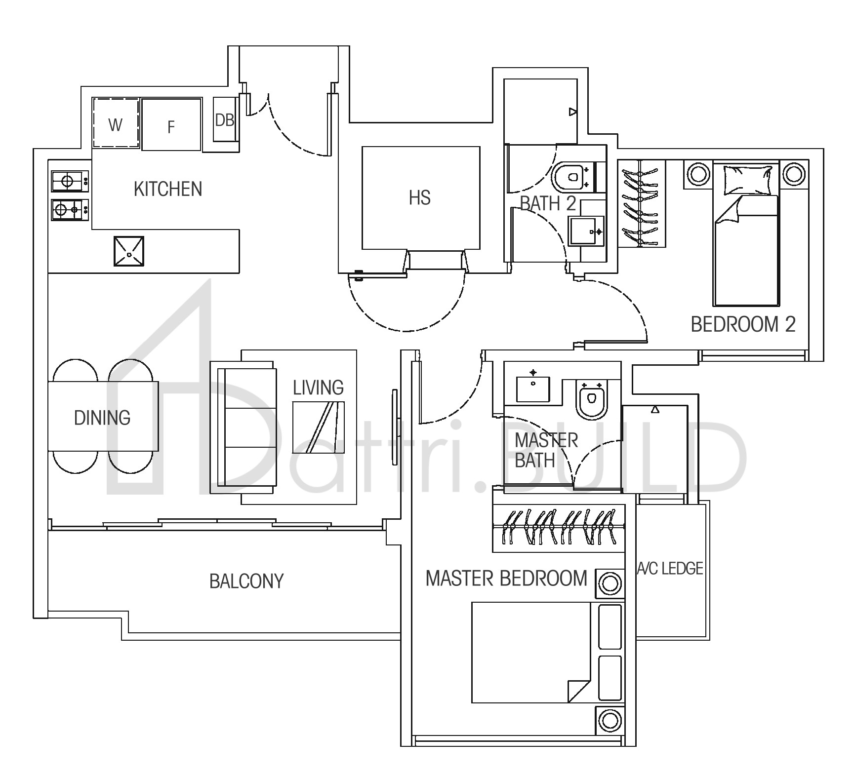 HEDGES PARK CONDOMINIUM 2a floorplan (watermarked)