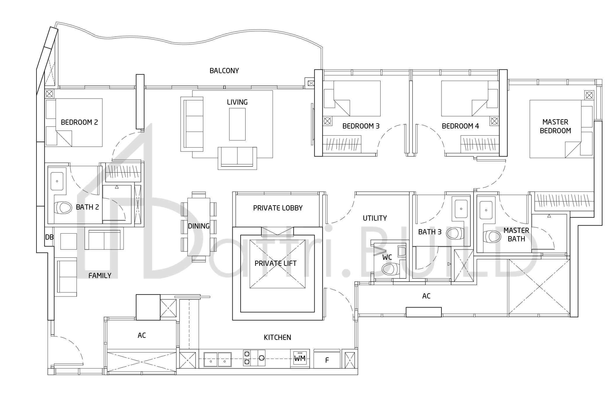 QUEENS PEAK D1 floorplan (watermarked)