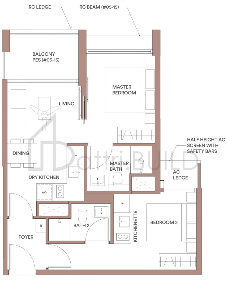 PARK PLACE RESIDENCES AT PLQ D1P floorplan (watermarked)