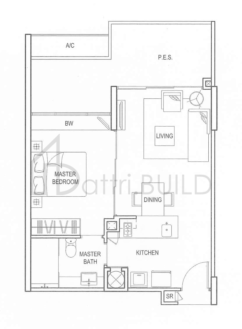 CLEMENTIWOODS CONDOMINIUM A1P floorplan (watermarked)