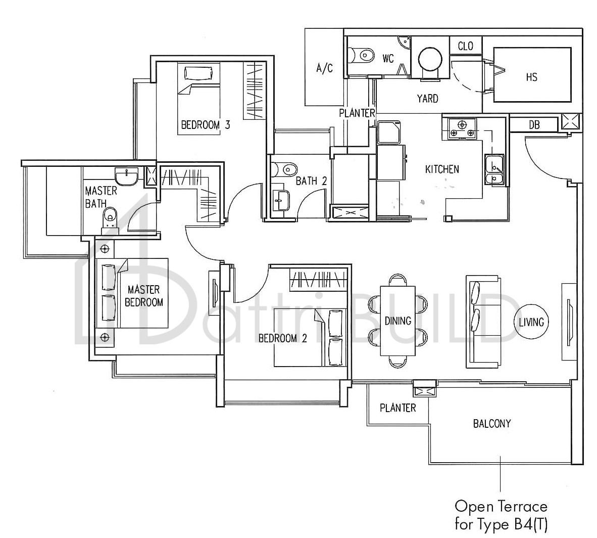 THE INFINITI B4 floorplan (watermarked)