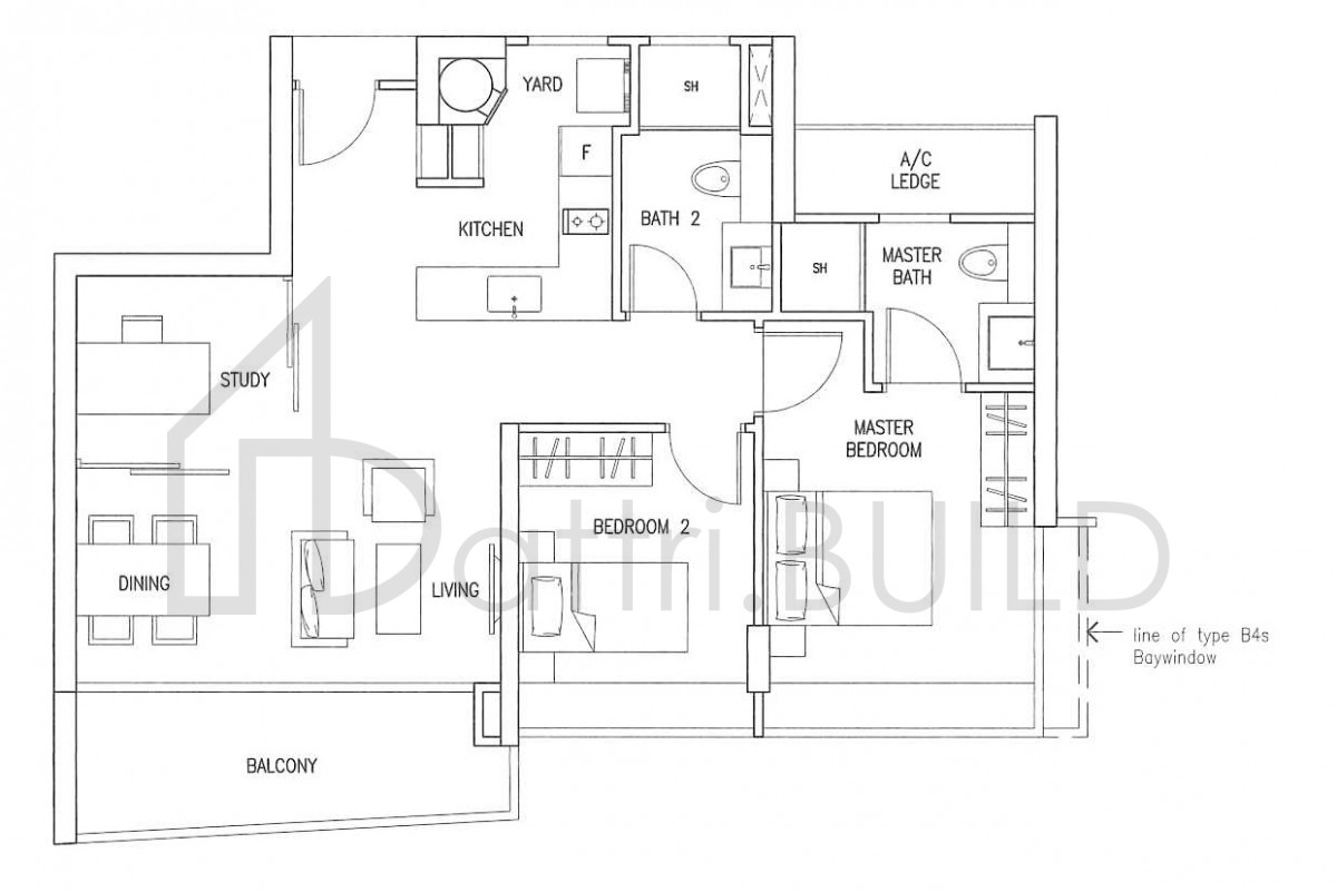 SUITES AT ORCHARD B4s floorplan (watermarked)