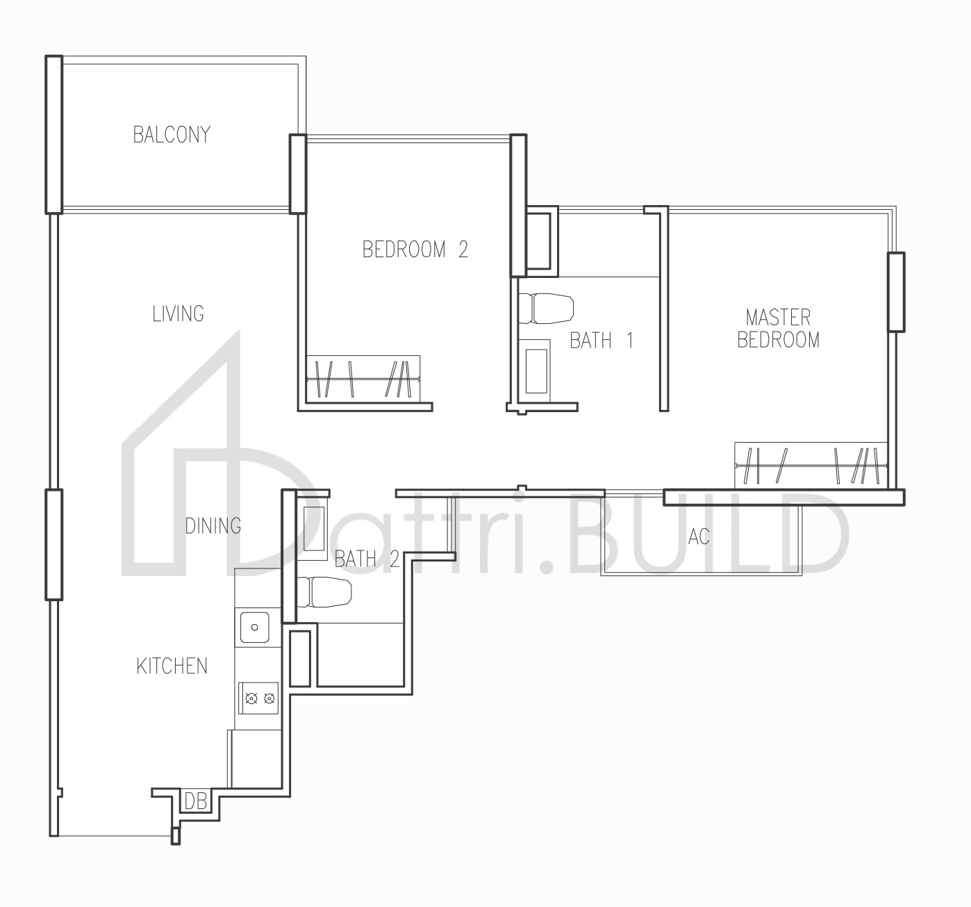 HILLION RESIDENCES B1 & B1s floorplan (watermarked)