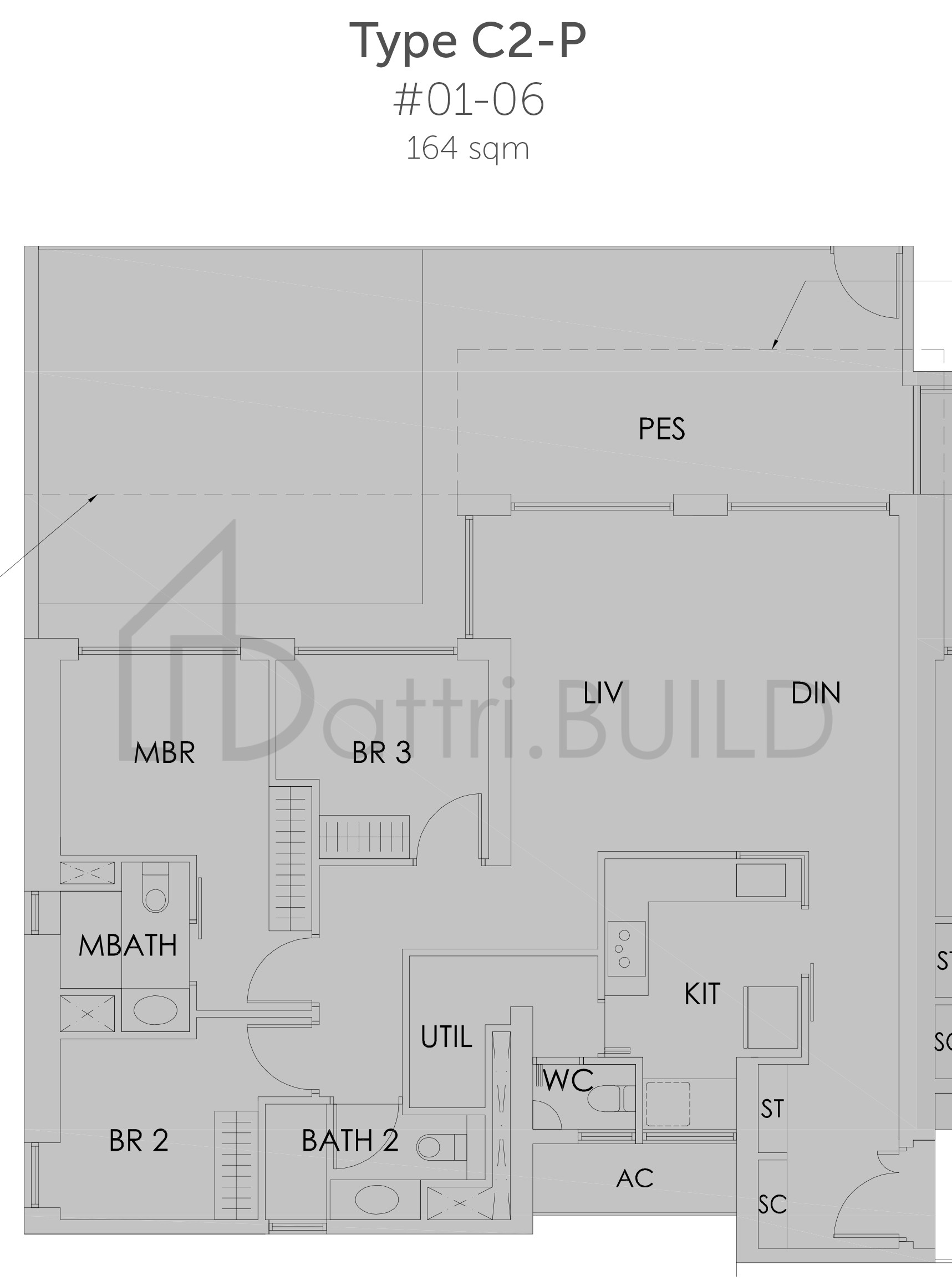 SKY HABITAT C2-P(164) floorplan (watermarked)
