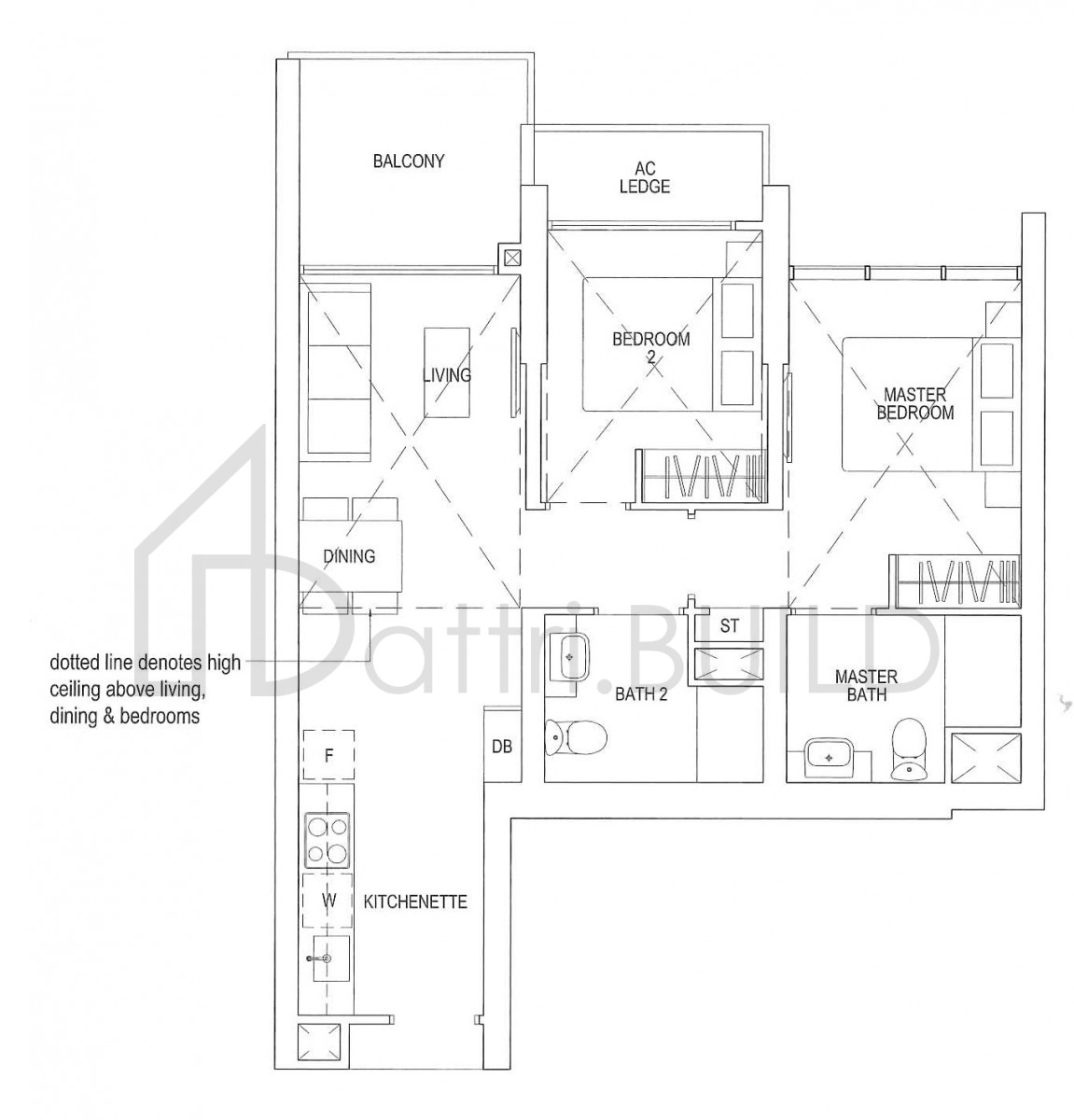 PARC RIVIERA B3-R floorplan (watermarked)