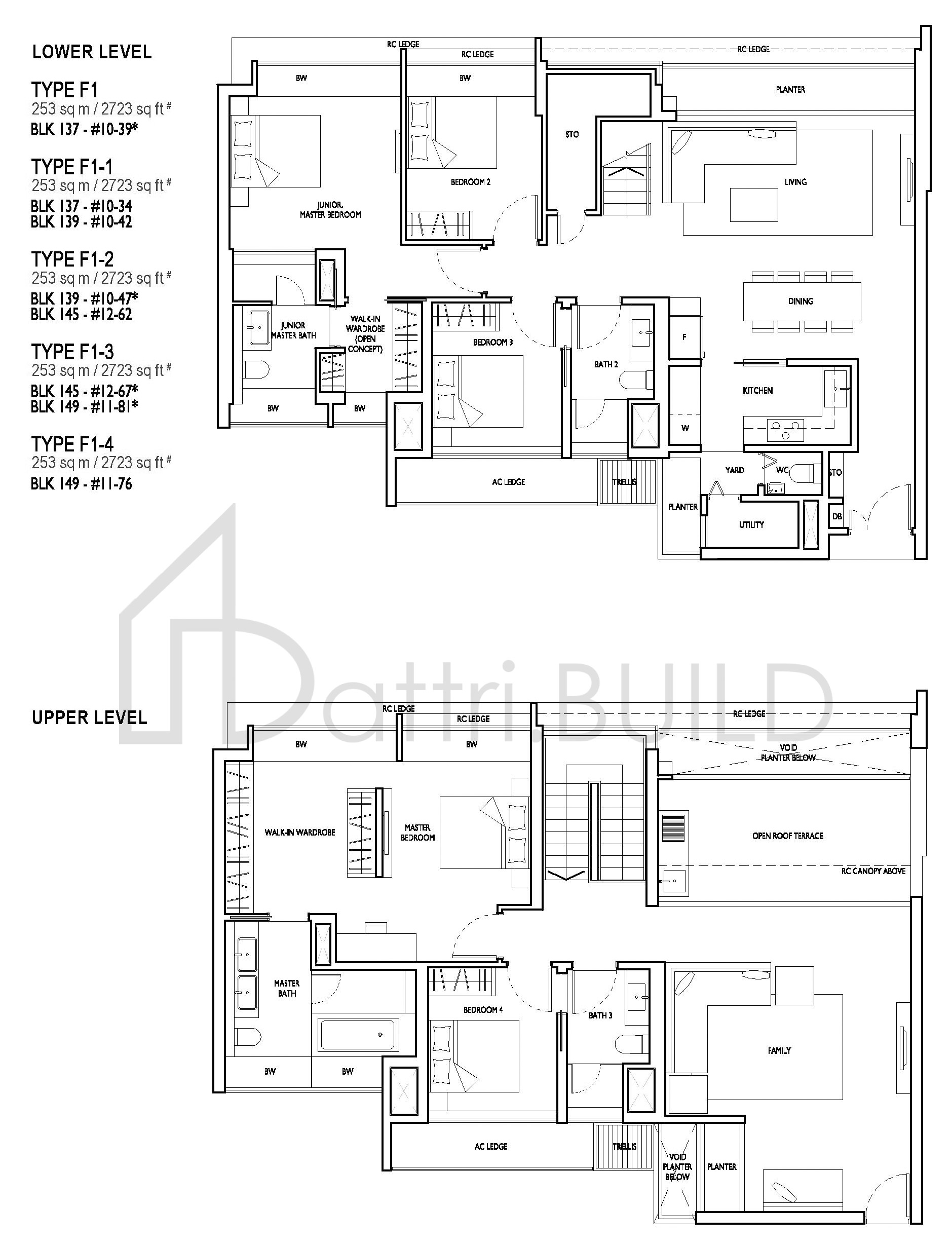 D'NEST F1,F1-1,F1-2,F1-3,F1-4 floorplan (watermarked)