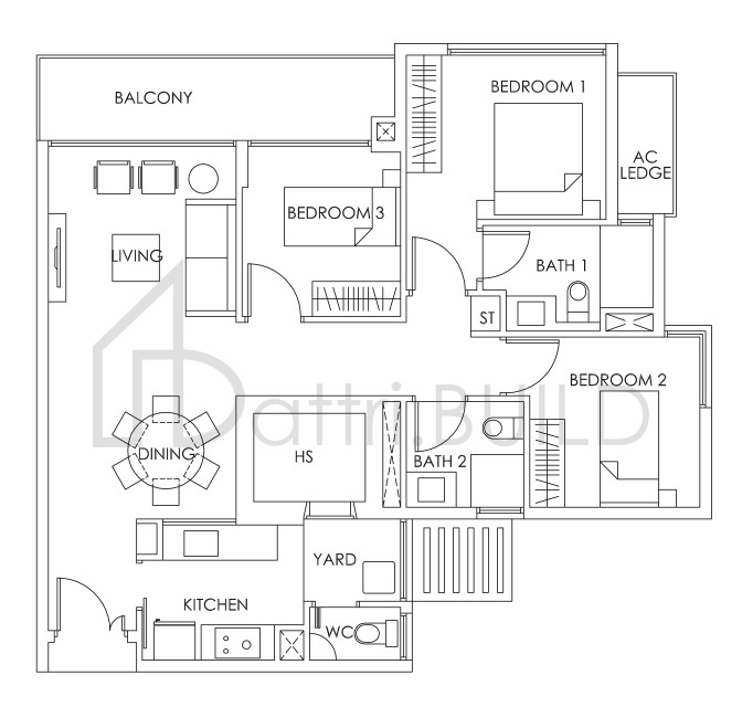 BEDOK RESIDENCES C1 floorplan (watermarked)