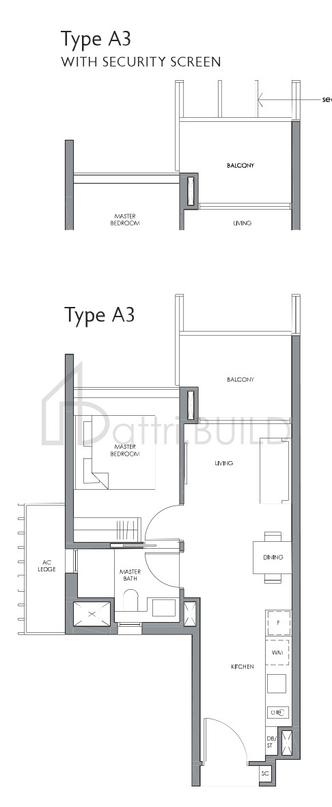 FOURTH AVENUE RESIDENCES A3 floorplan (watermarked)
