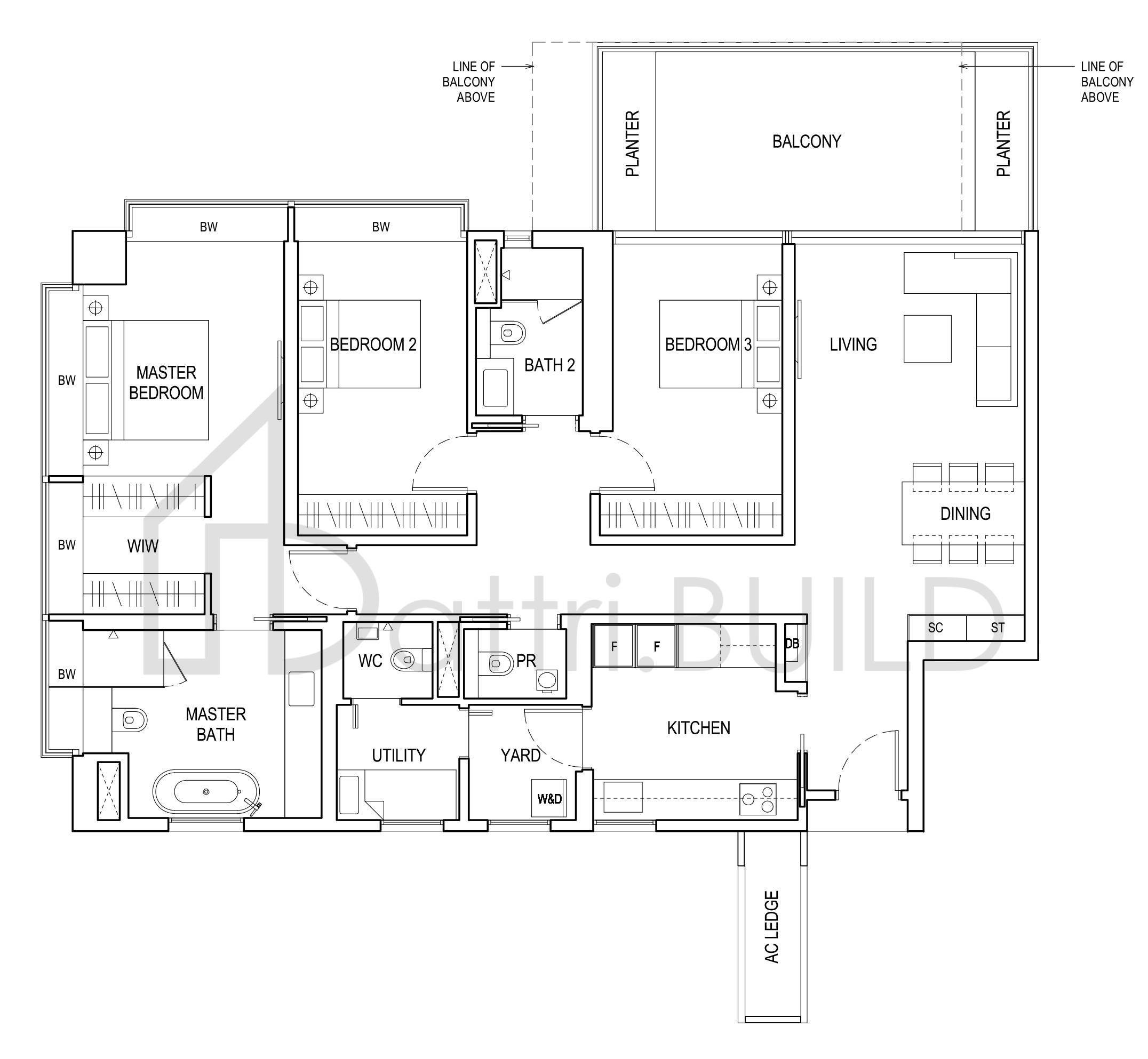 BOULEVARD 88 B2/B2a floorplan (watermarked)