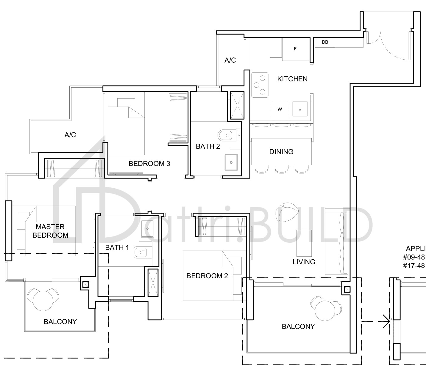 HIGH PARK RESIDENCES 3C3-a floorplan (watermarked)