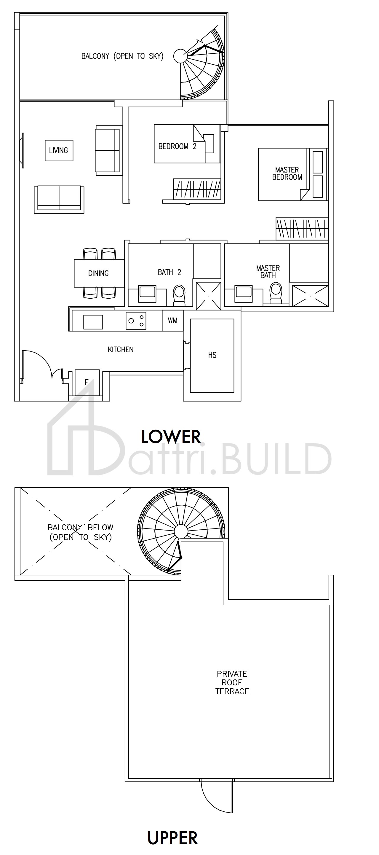 AUSTVILLE RESIDENCES A1T floorplan (watermarked)