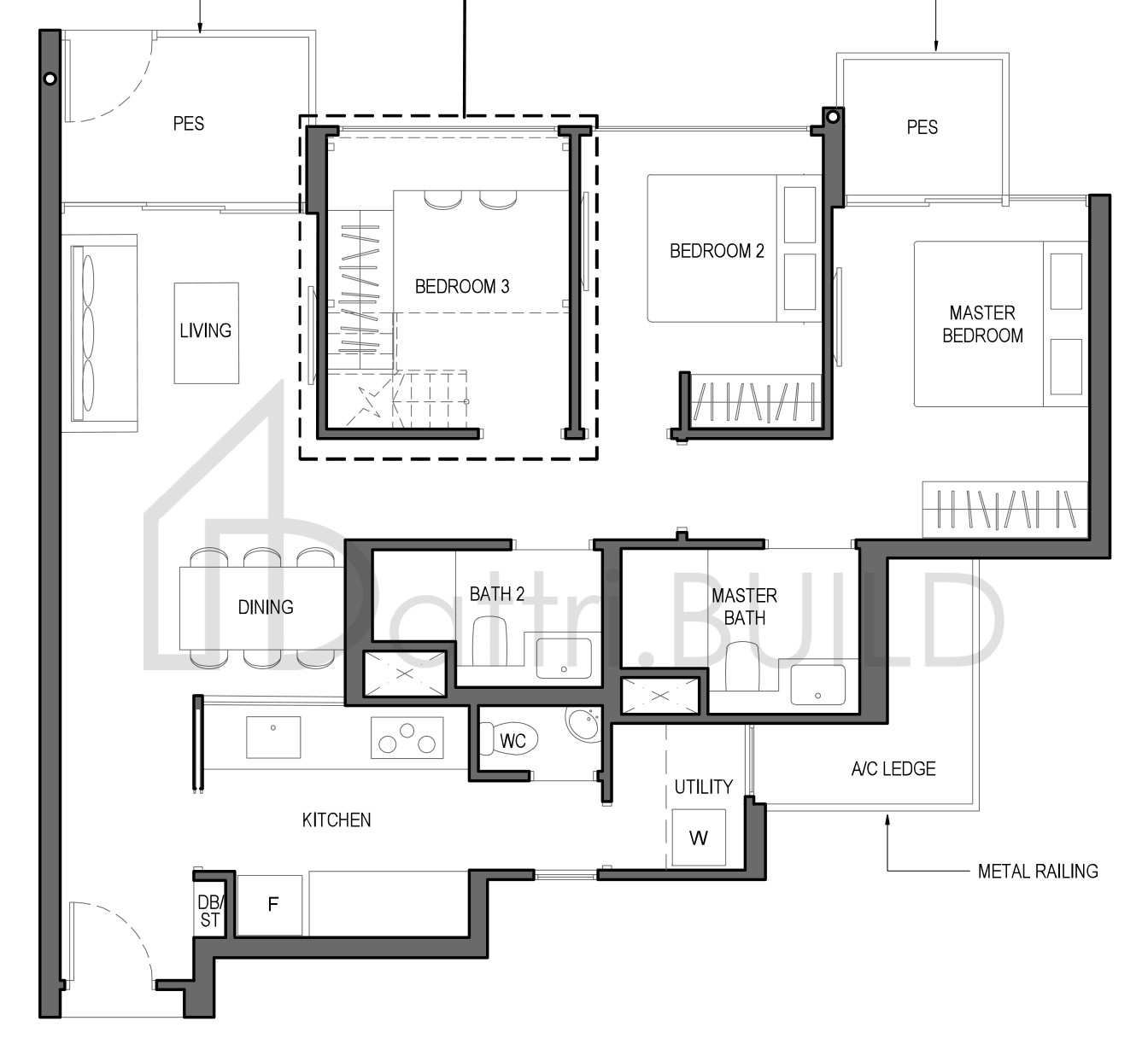 PARC KOMO 3D1c-G floorplan (watermarked)