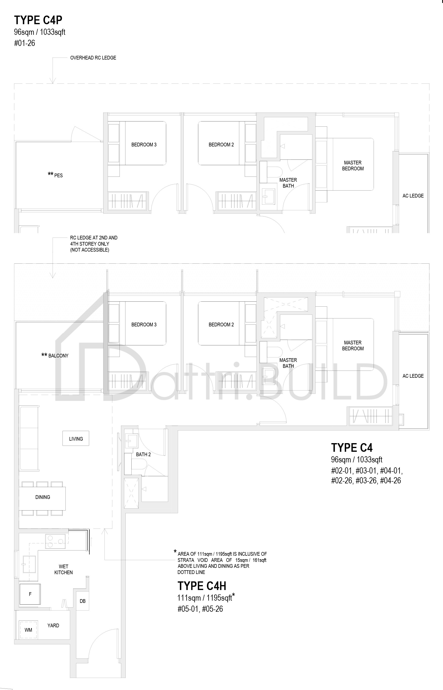 THE VERANDAH RESIDENCES C4P floorplan (watermarked)