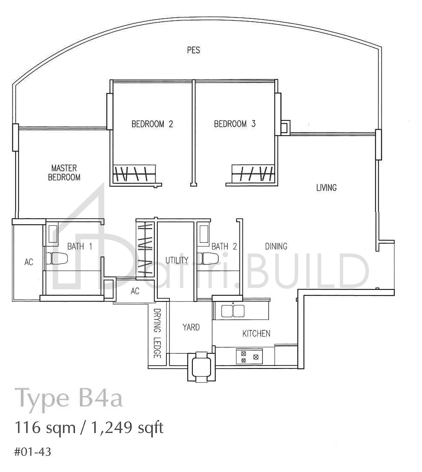 THE TAMPINES TRILLIANT B4a floorplan (watermarked)