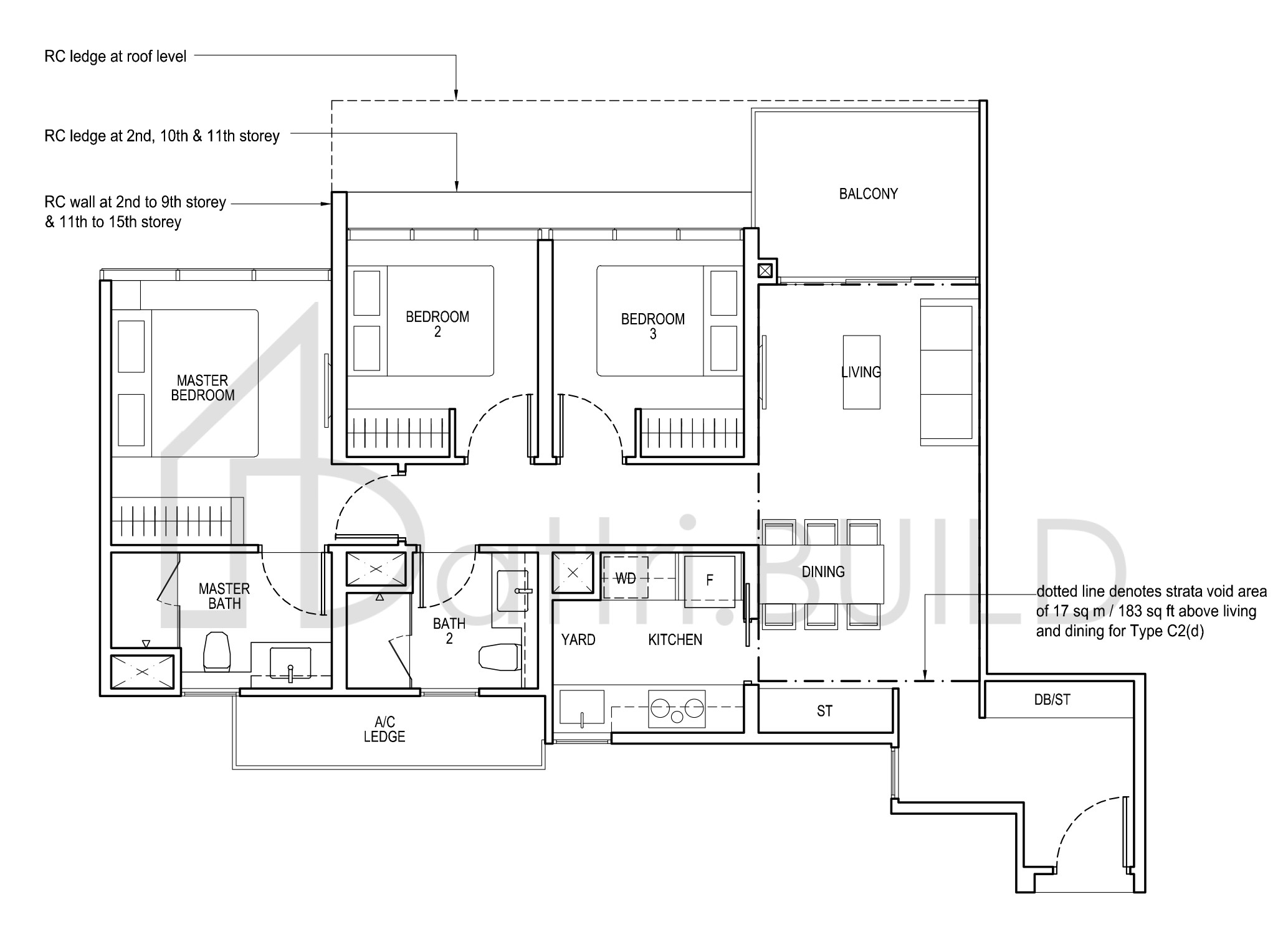 THE TAPESTRY C2 floorplan (watermarked)