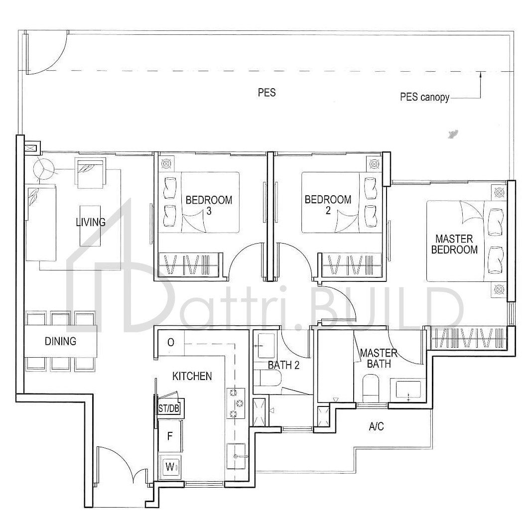 BLOSSOM RESIDENCES B1P1 floorplan (watermarked)
