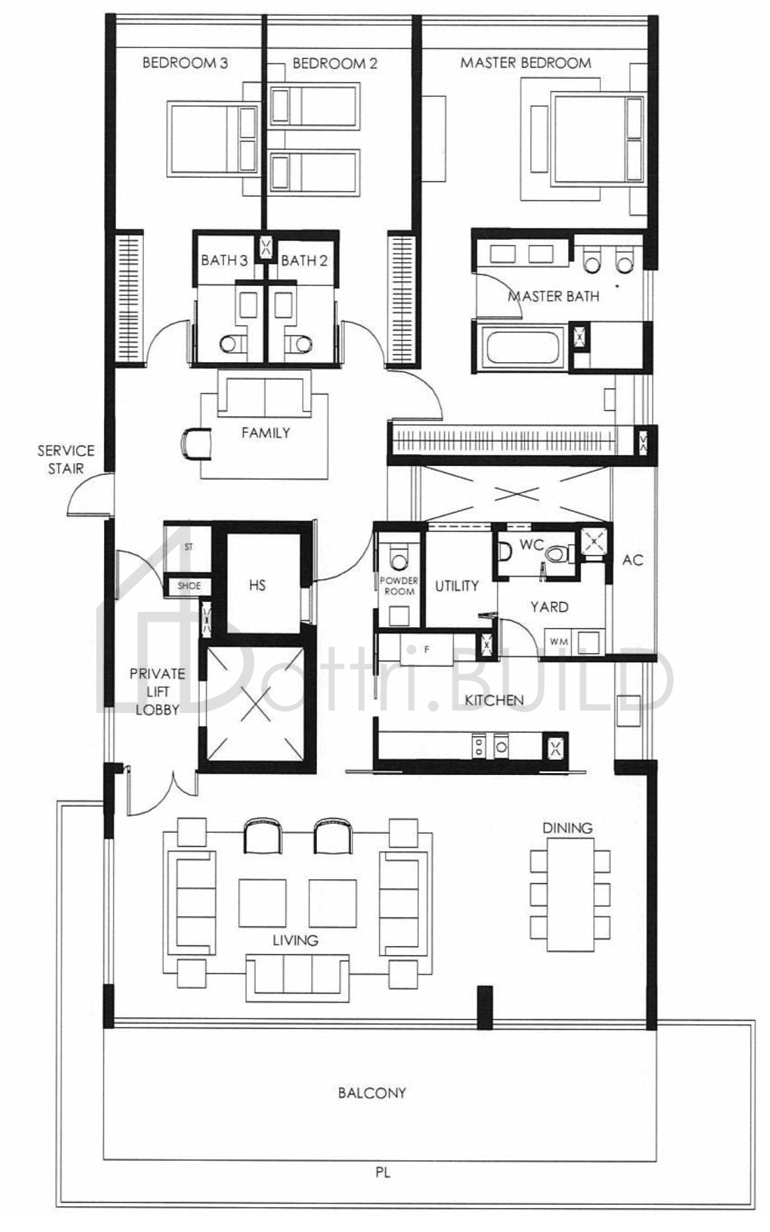 THE NASSIM B5(M) floorplan (watermarked)
