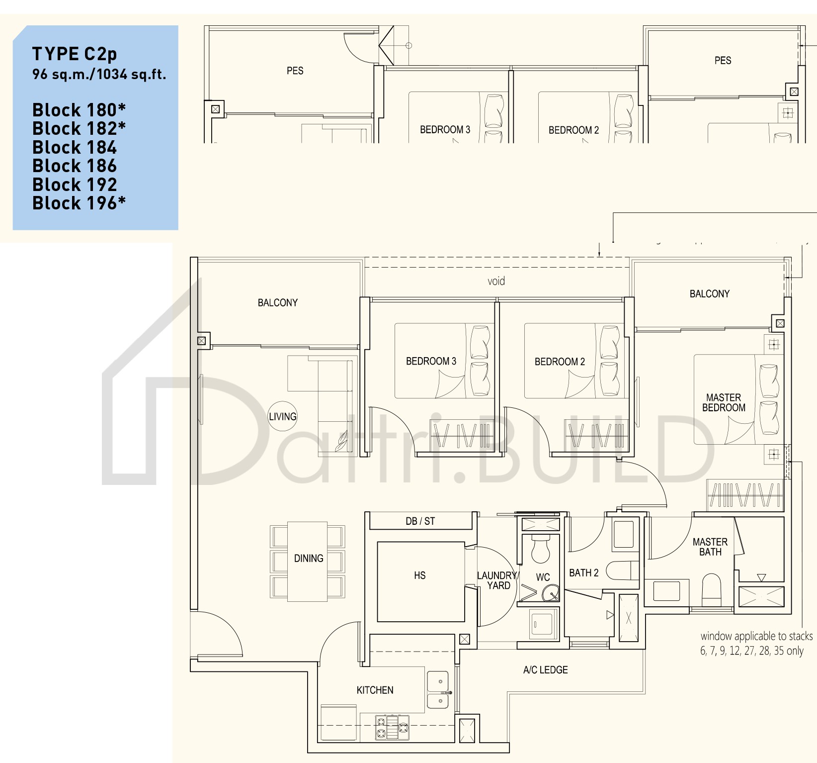 WESTWOOD RESIDENCES C2p floorplan (watermarked)