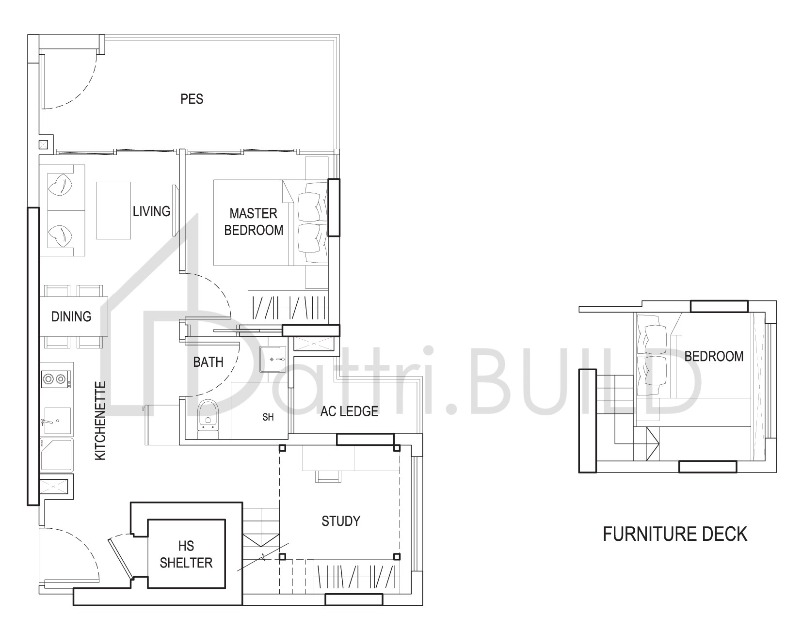 URBAN VISTA 22B2 floorplan (watermarked)