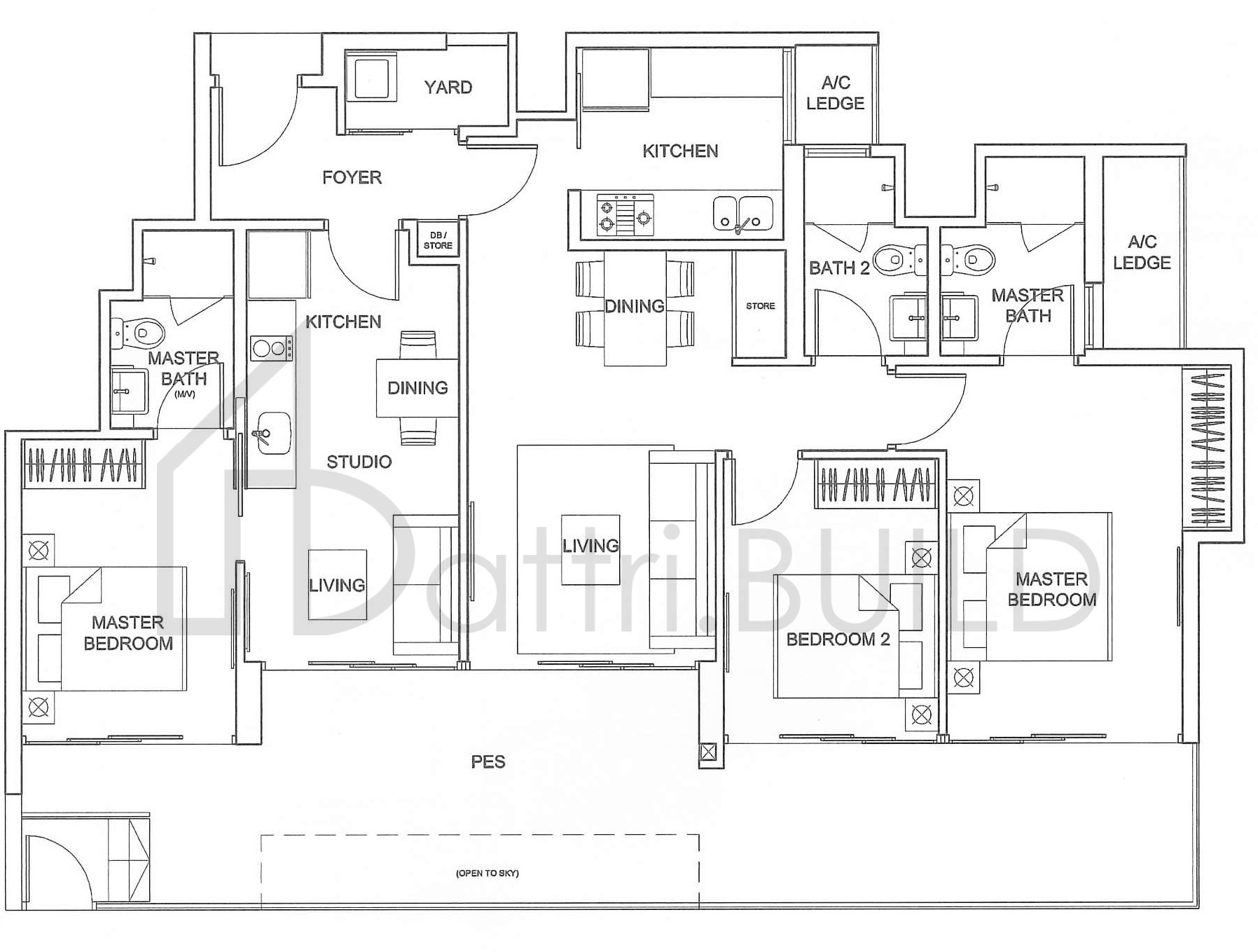 SEA ESTA DK-G floorplan (watermarked)