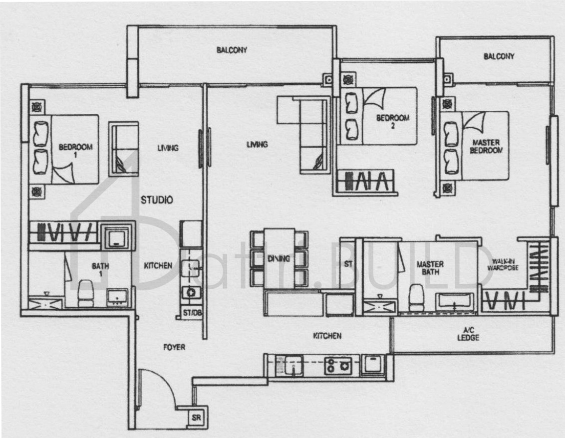 RIVERPARC RESIDENCE C3 (DK) floorplan (watermarked)