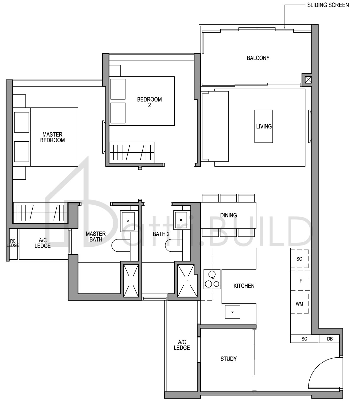 MARTIN MODERN B3S-R floorplan (watermarked)