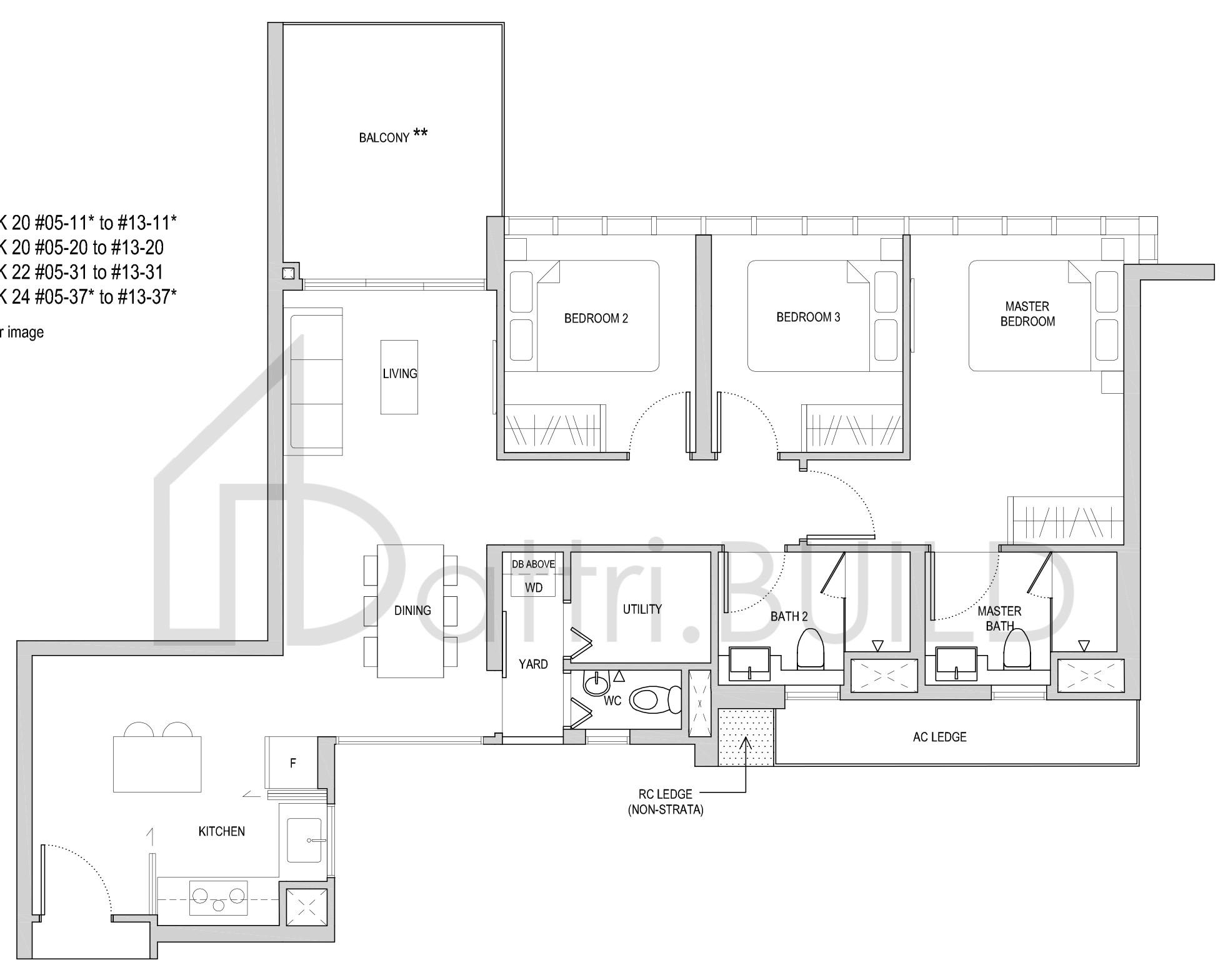 AFFINITY AT SERANGOON CD1(a) floorplan (watermarked)
