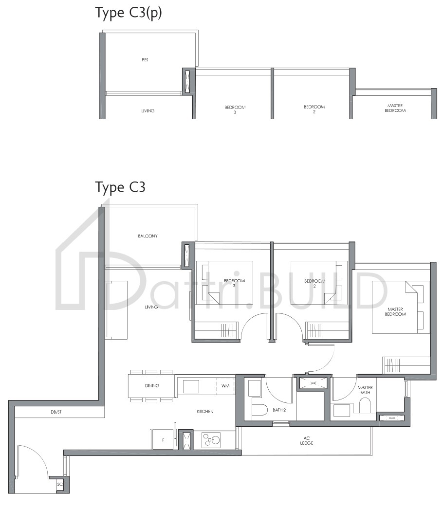 FOURTH AVENUE RESIDENCES C3 floorplan (watermarked)