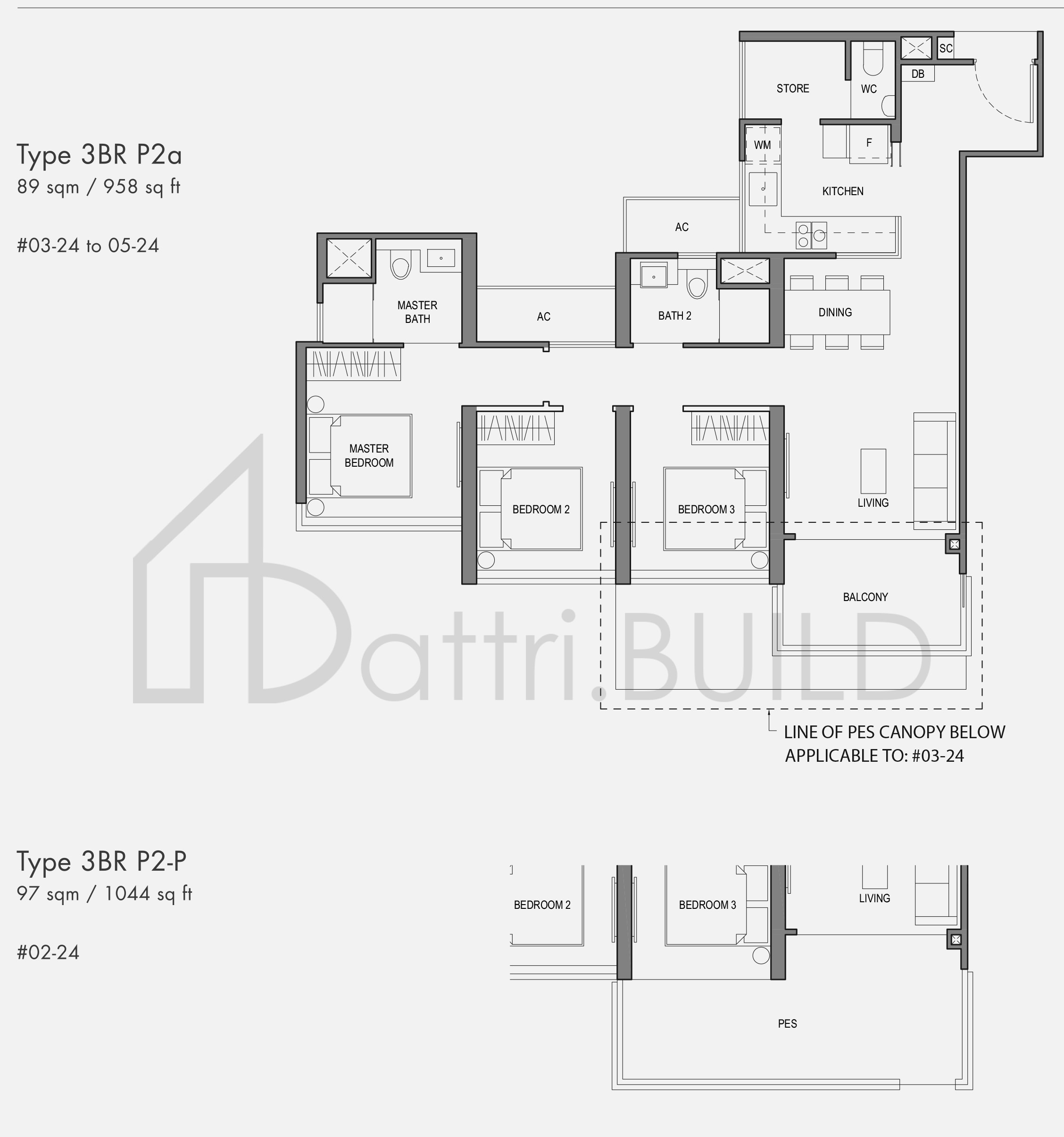 PARC BOTANNIA 3BRP2-P floorplan (watermarked)
