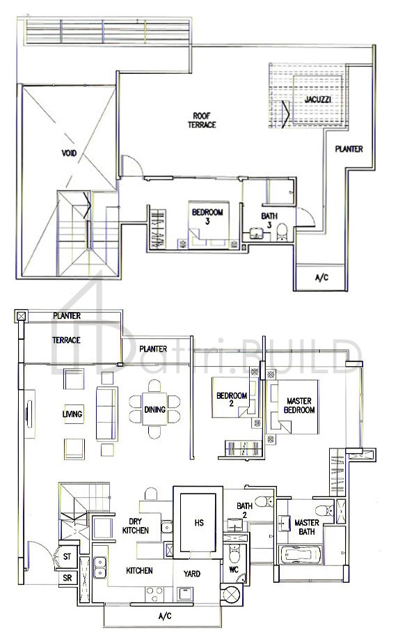 THE CALROSE DB4a floorplan (watermarked)