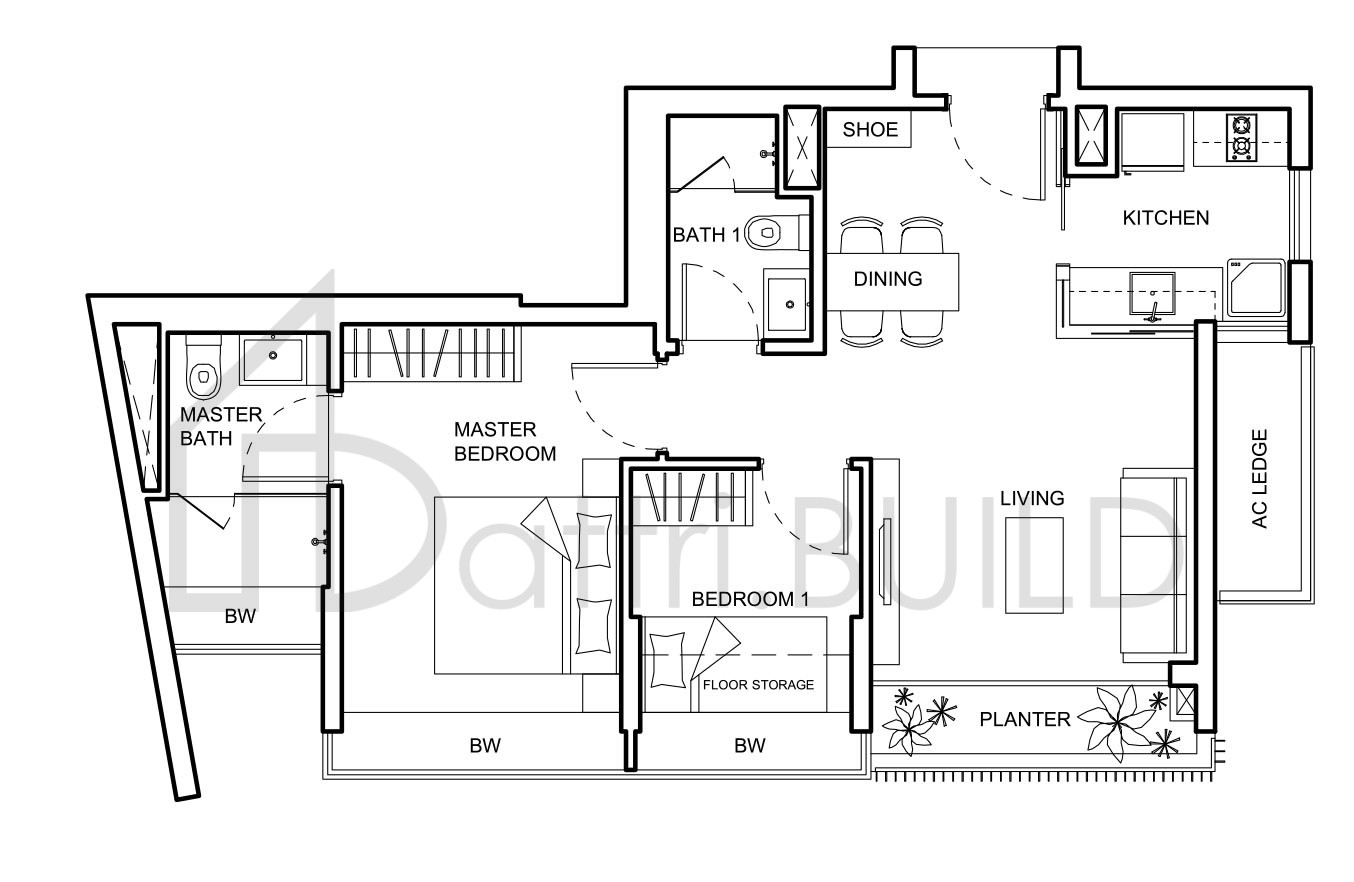NV RESIDENCES B1a floorplan (watermarked)