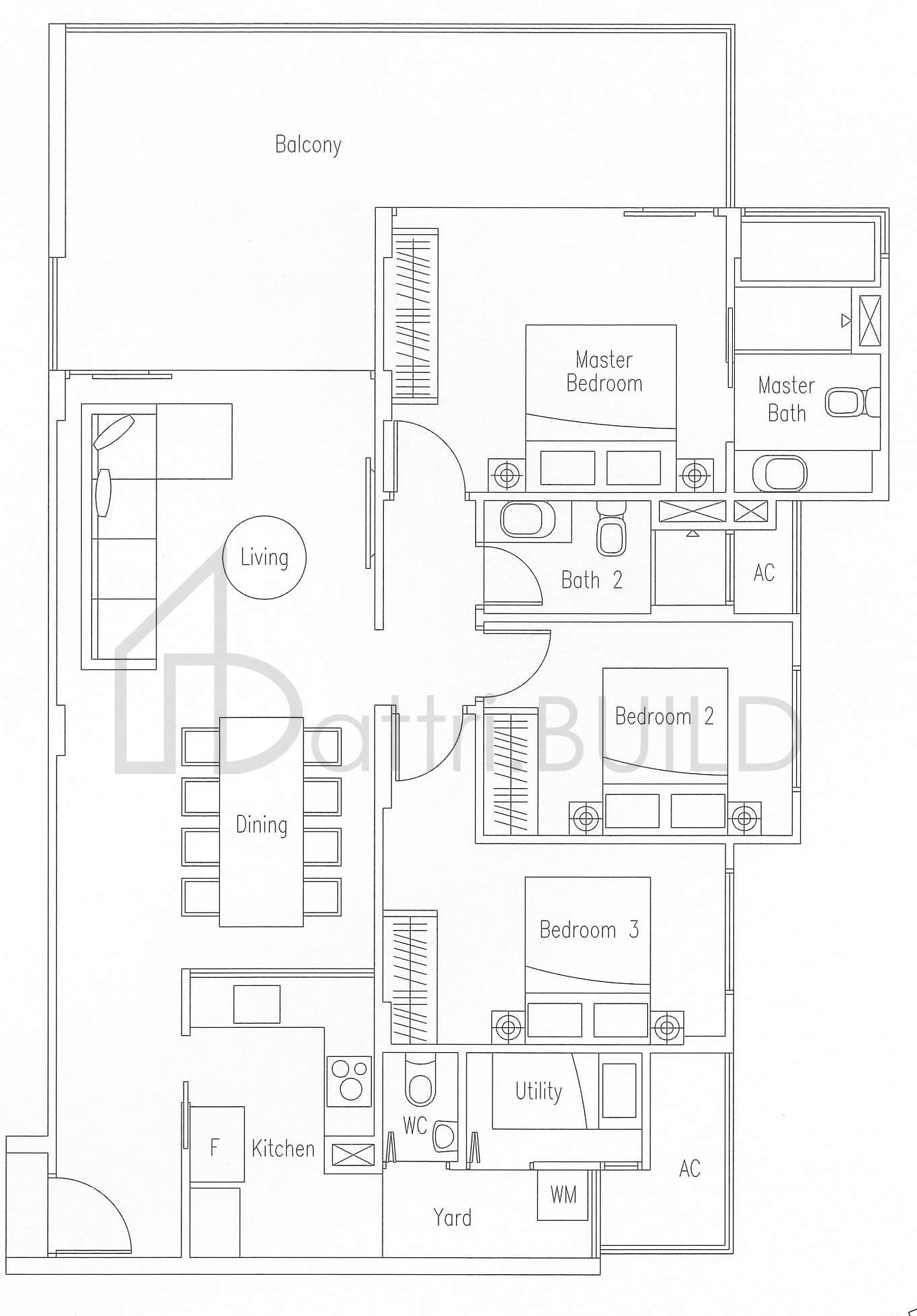 WATERSCAPE AT CAVENAGH C3 floorplan (watermarked)