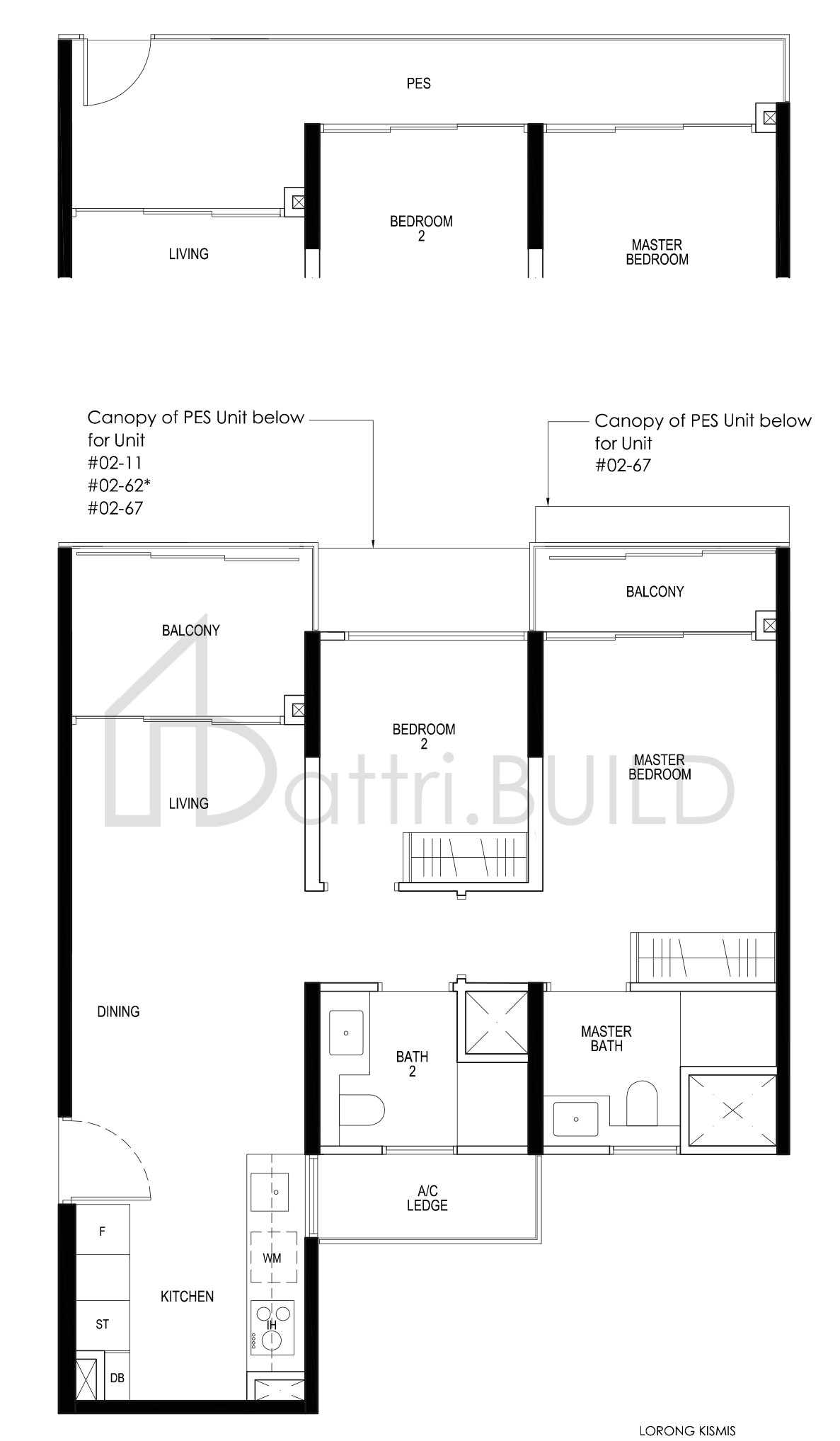 DAINTREE RESIDENCE B4e-P2 floorplan (watermarked)