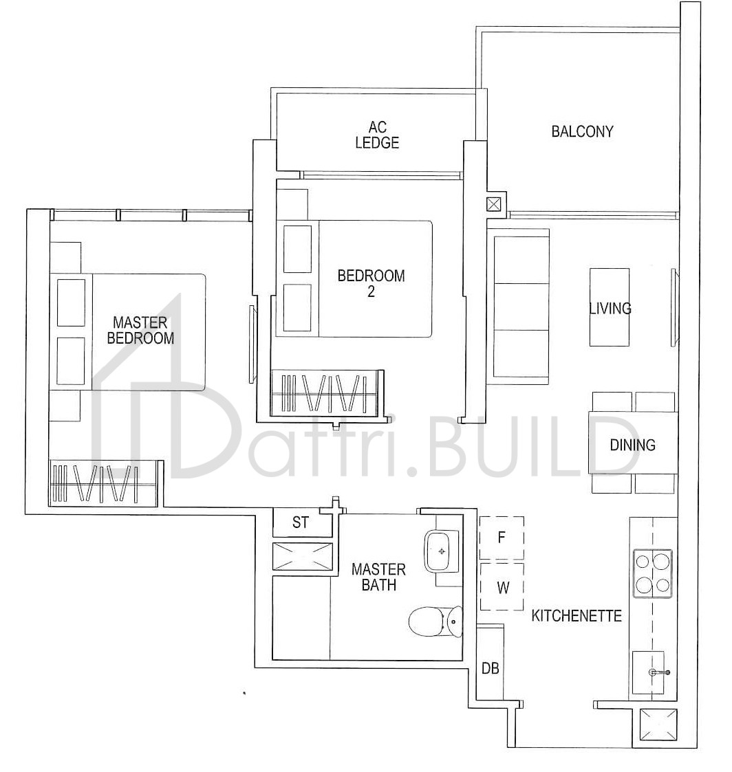 PARC RIVIERA B1 floorplan (watermarked)