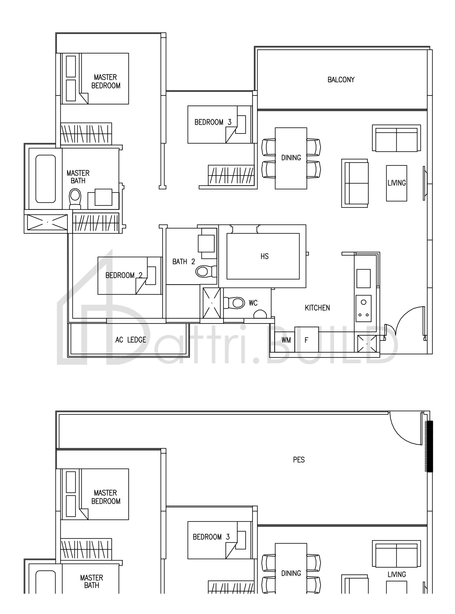 AUSTVILLE RESIDENCES B3P floorplan (watermarked)
