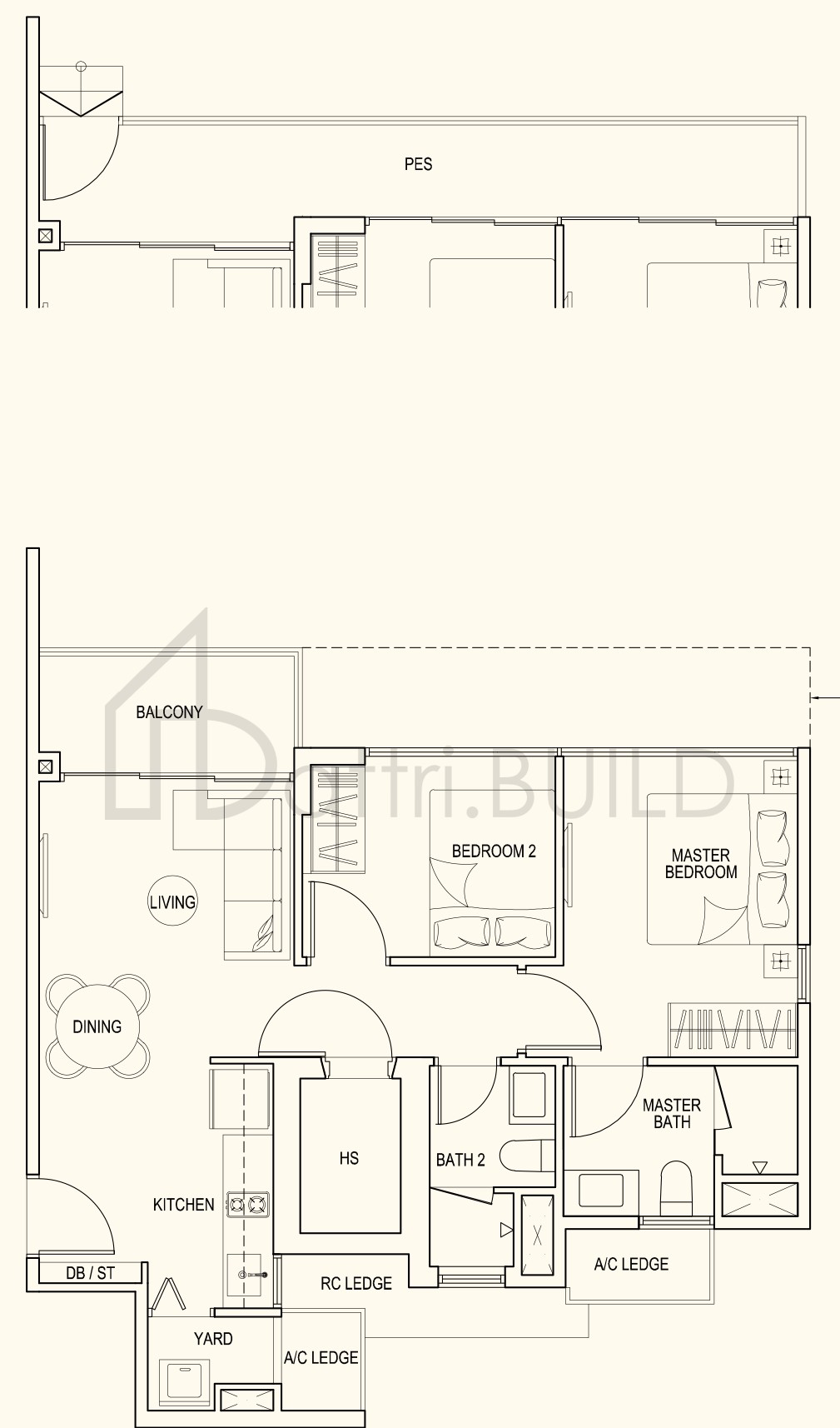 WESTWOOD RESIDENCES B1p floorplan (watermarked)