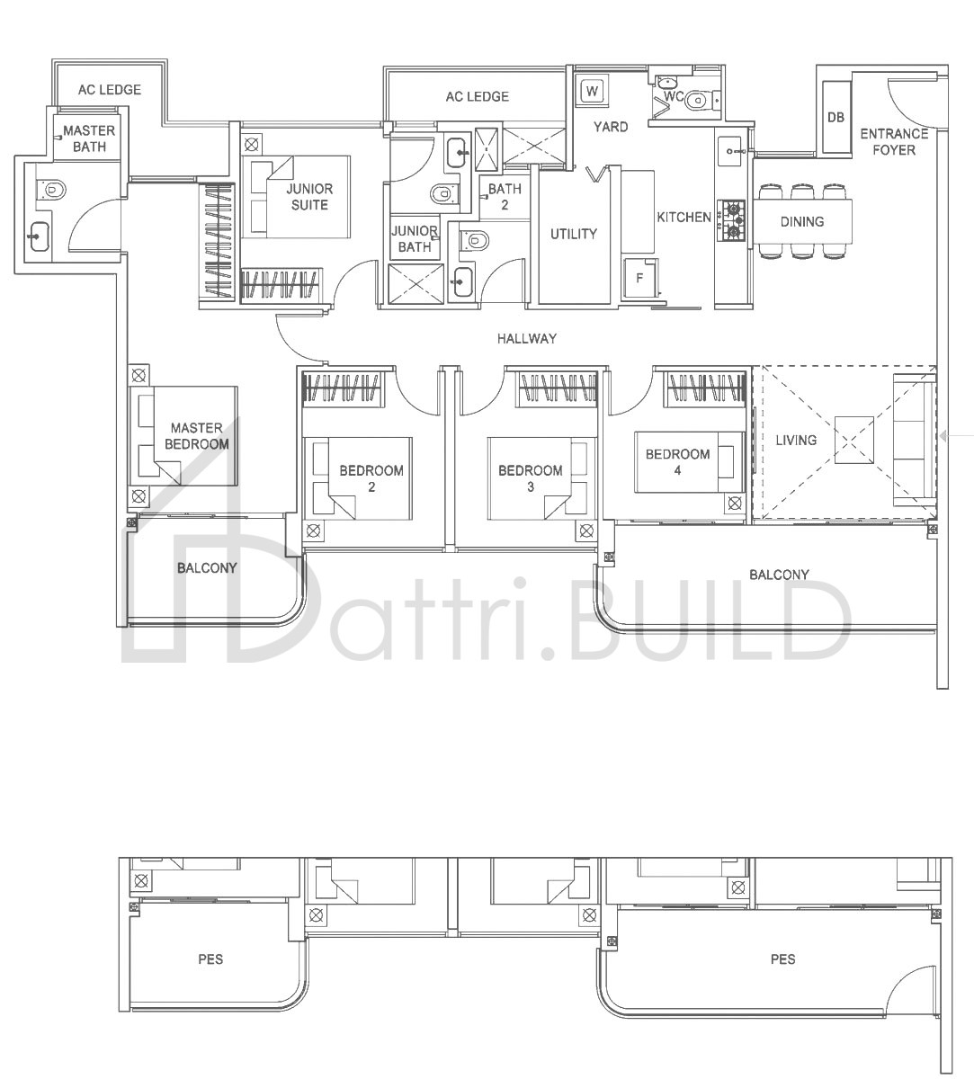 HUNDRED PALMS RESIDENCES E1-G floorplan (watermarked)