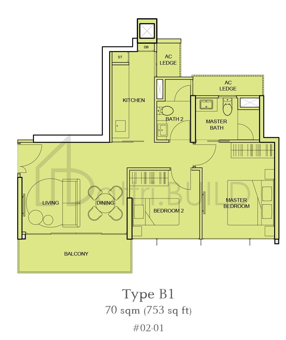 THE TEMBUSU B1 floorplan (watermarked)