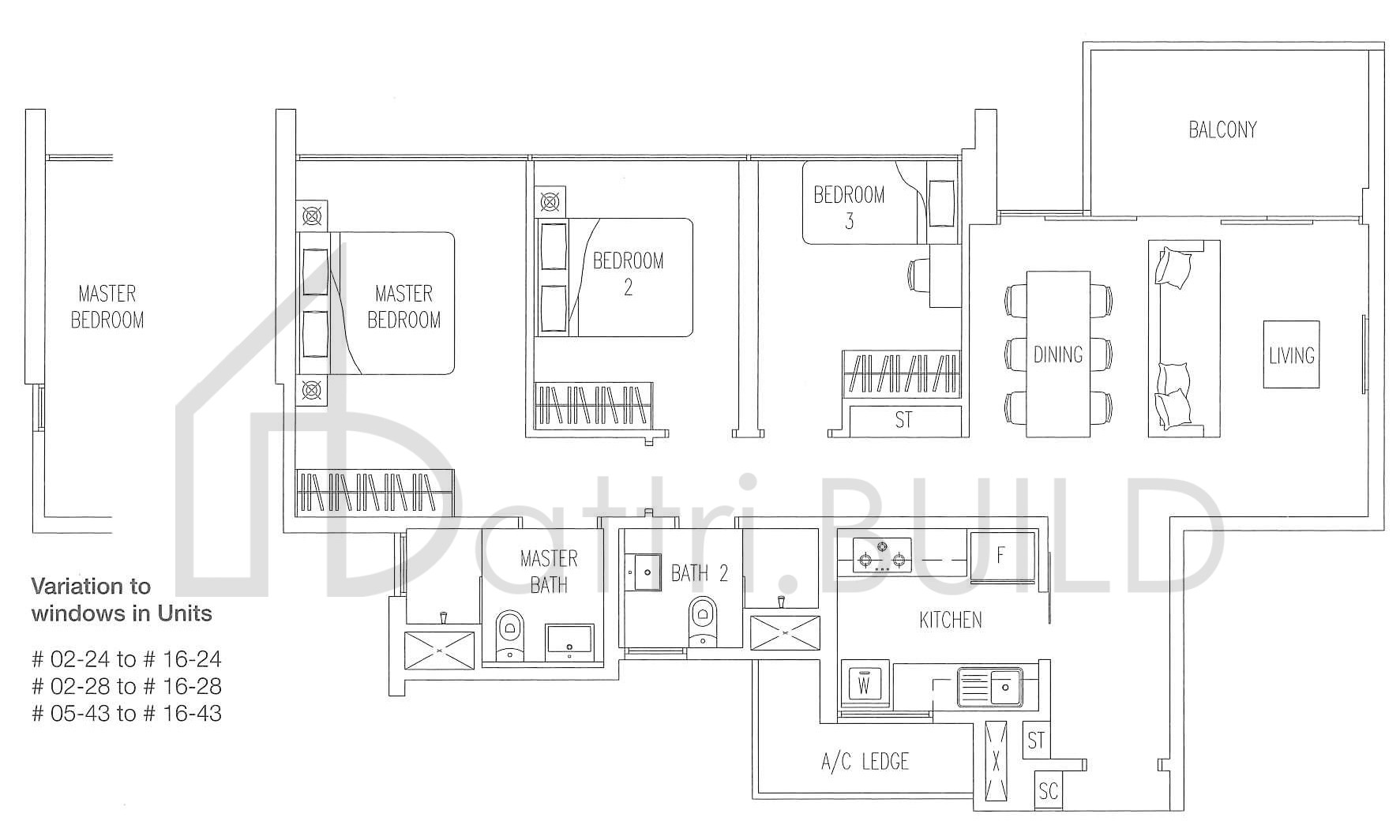 TWIN WATERFALLS A2 floorplan (watermarked)