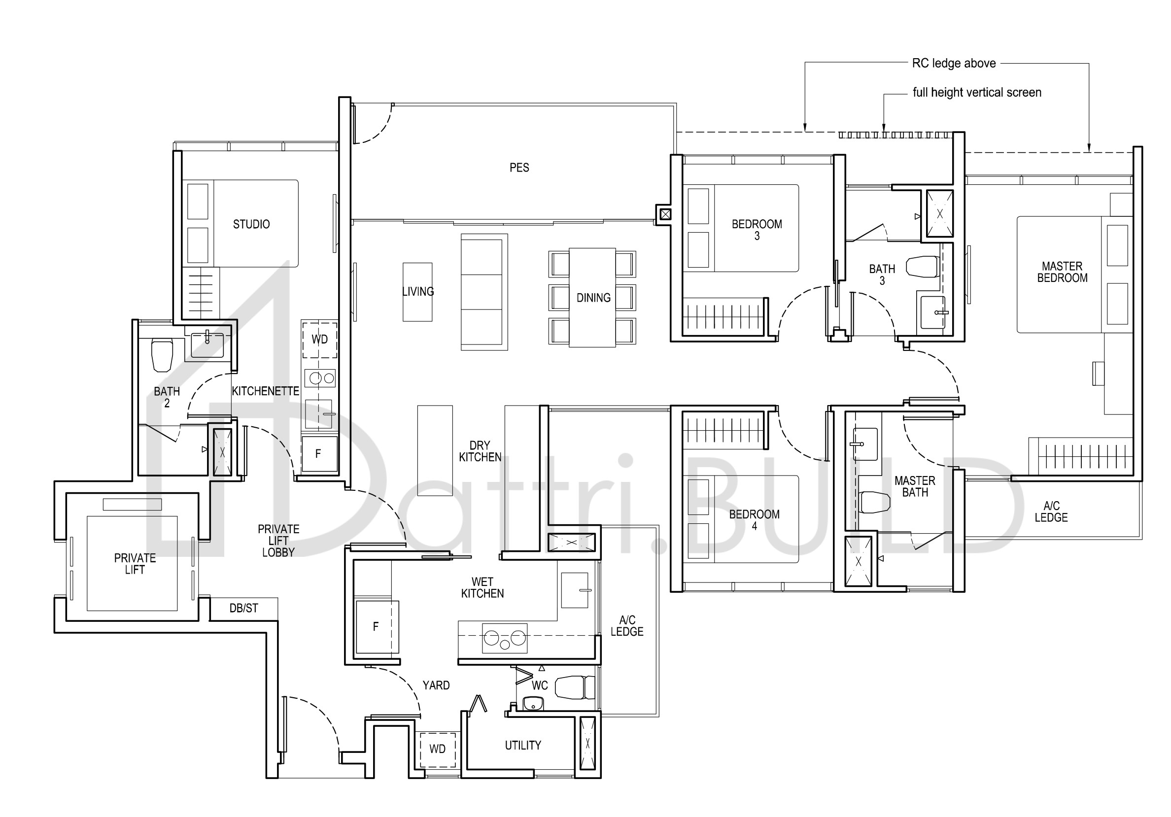 THE TAPESTRY D2DK(p) floorplan (watermarked)