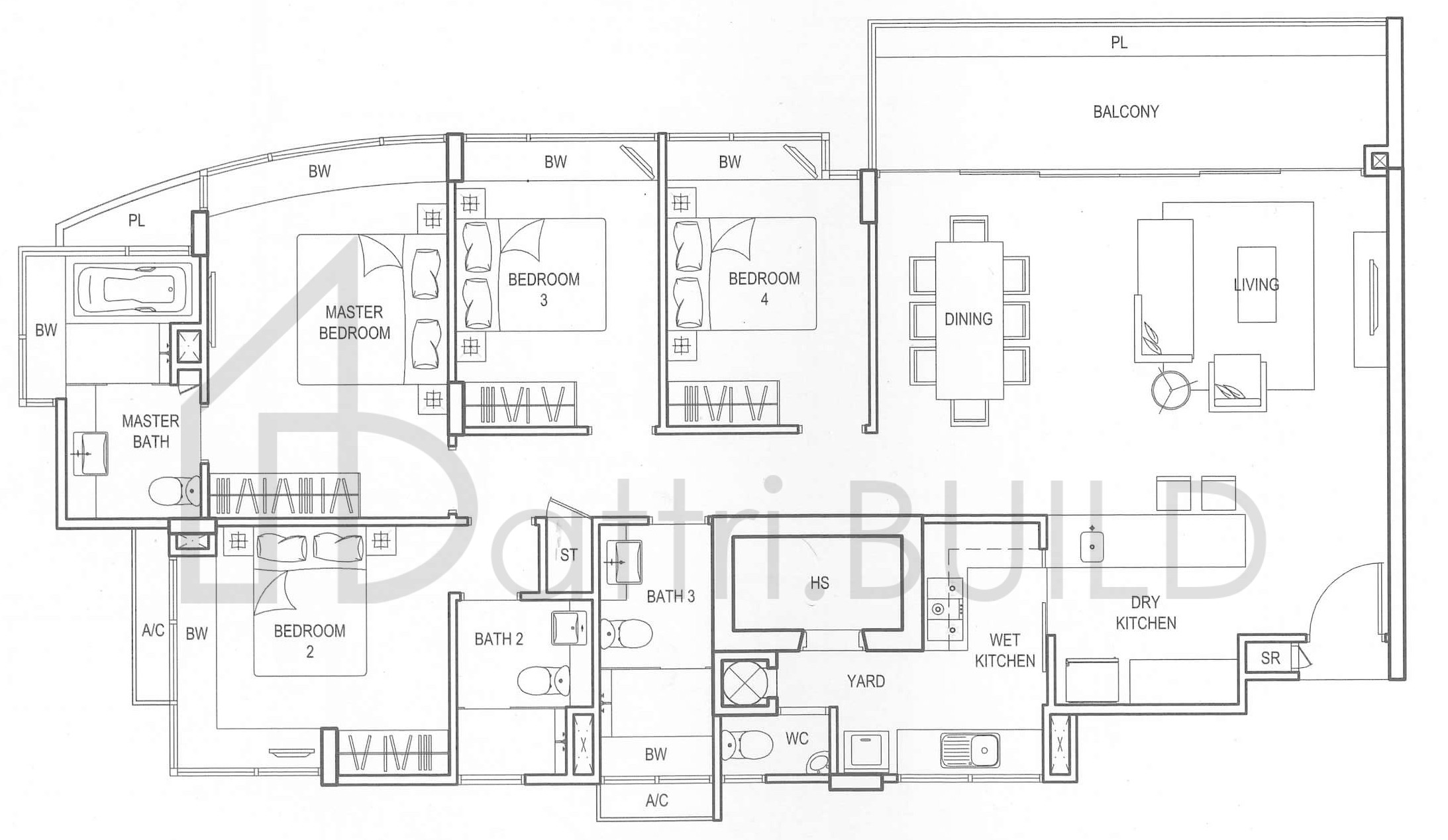 CLEMENTIWOODS CONDOMINIUM D1 floorplan (watermarked)