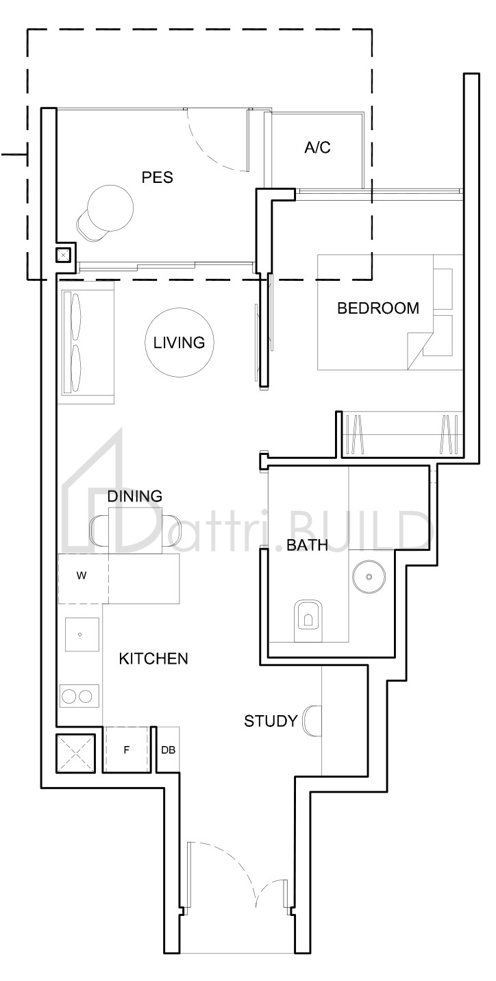 HIGH PARK RESIDENCES 1S5-P floorplan (watermarked)