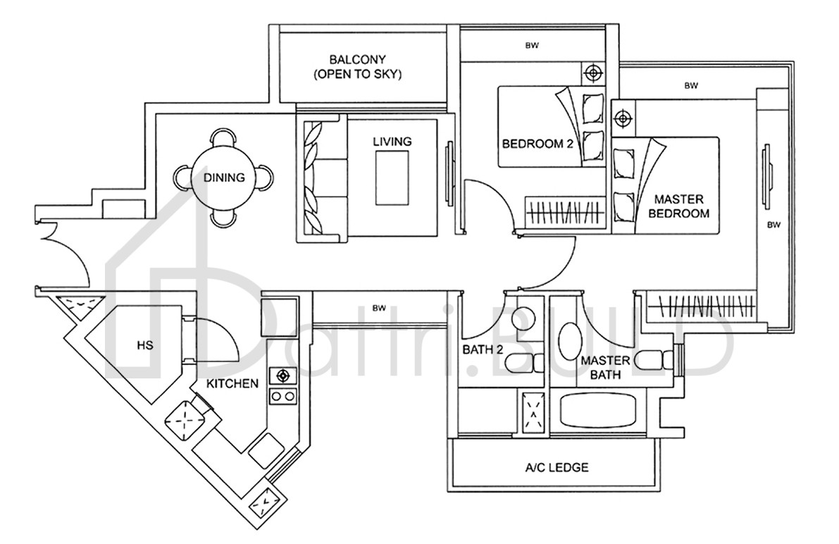 THE VISION A1a floorplan (watermarked)