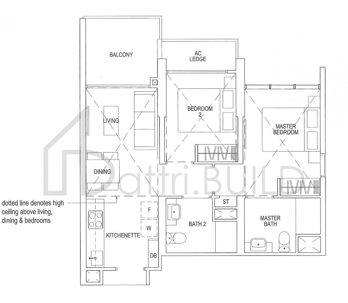 PARC RIVIERA B2-R floorplan (watermarked)
