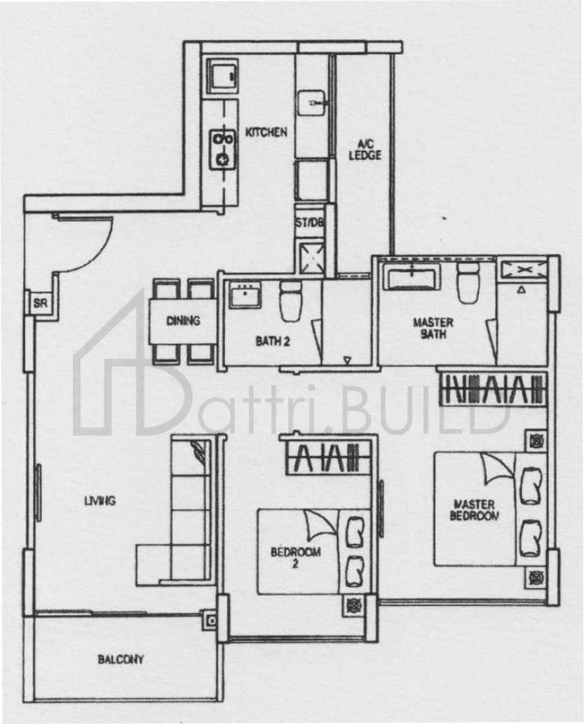 RIVERPARC RESIDENCE B1 floorplan (watermarked)